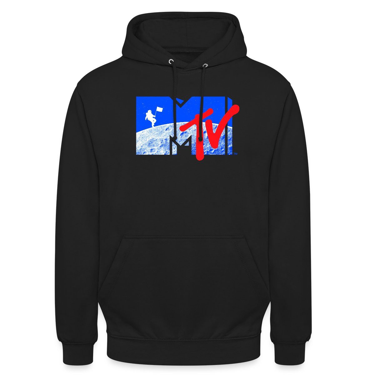 Hoodie MTV Logo Cooles Mond-Design Mit Astronaut Unisex Hoodie