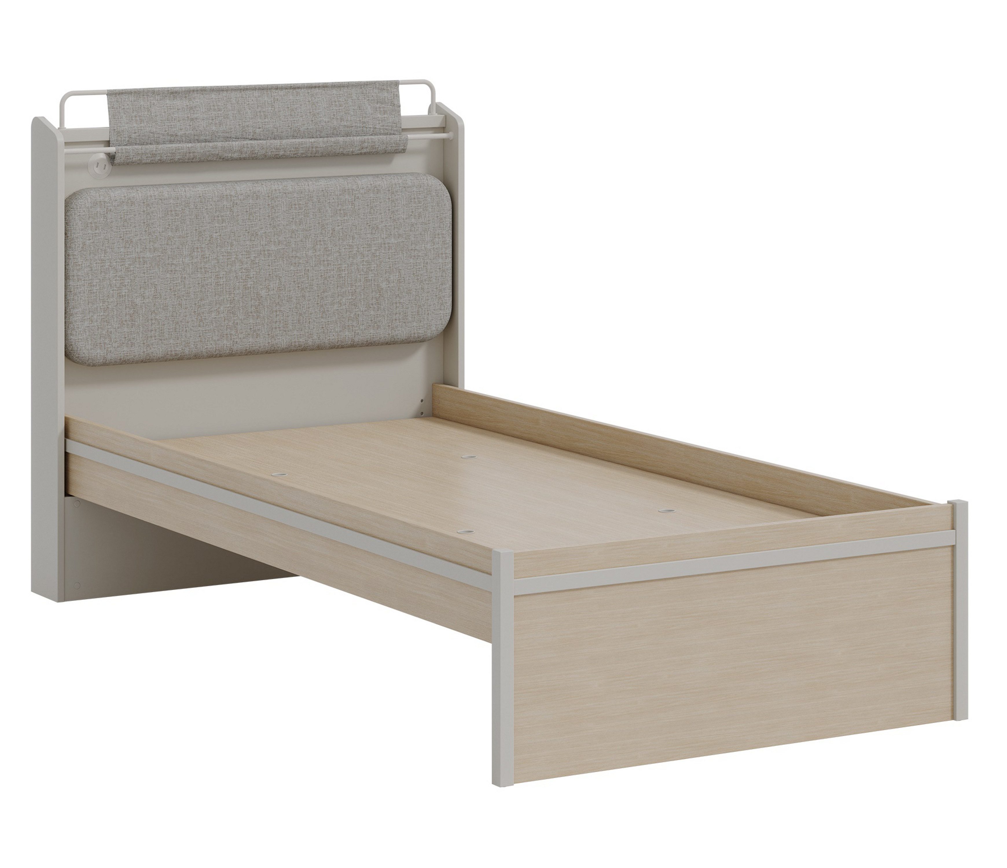 Möbel-Zeit Jugendzimmer-Set COOL 5-teilig – Beige/Natur – Jugendbett 100x200 cm