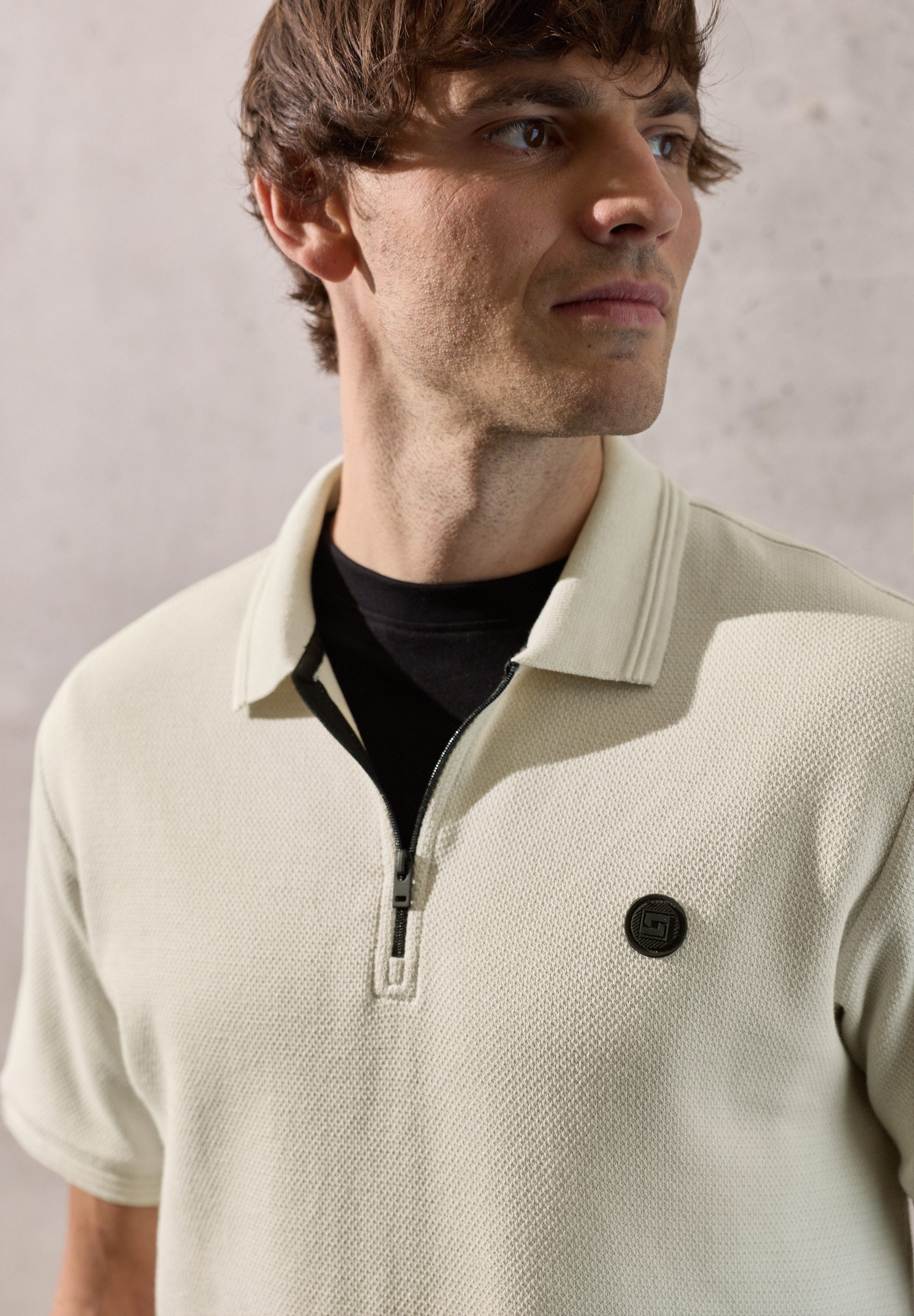 STREET ONE MEN Poloshirt im soften Baumwoll-Mix
