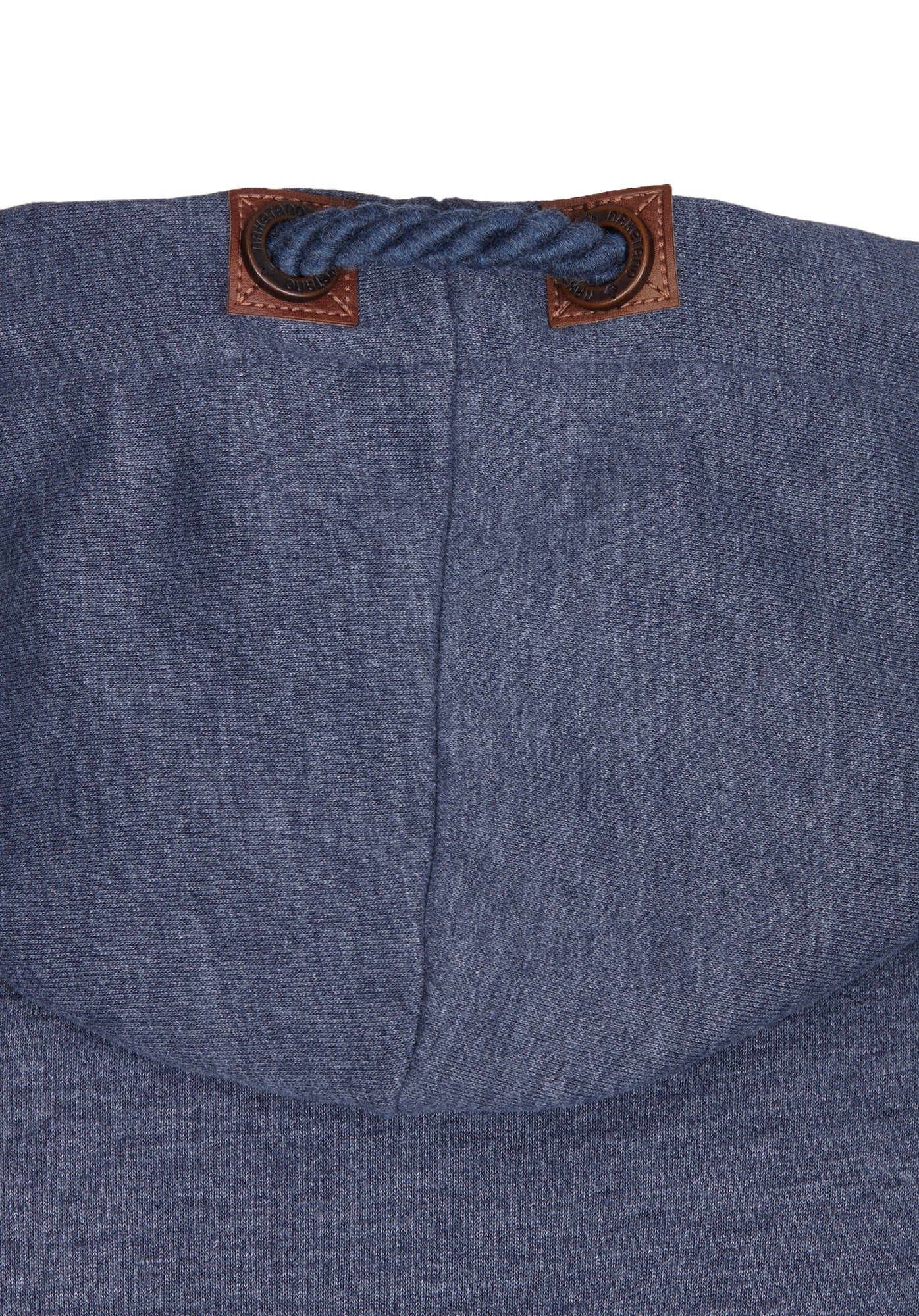 naketano T-Shirt Baumwolle Kapuze Sweat Streetwear Oversize Kängurutasche weich Herren (1-tlg) bequem, casual, vegan, meliert, kuschelig, mit Kapuze, Alltag