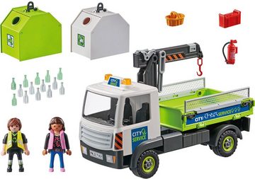 Playmobil® Konstruktions-Spielset Altglas-LKW mit Container (71431), City Action, (62 St)