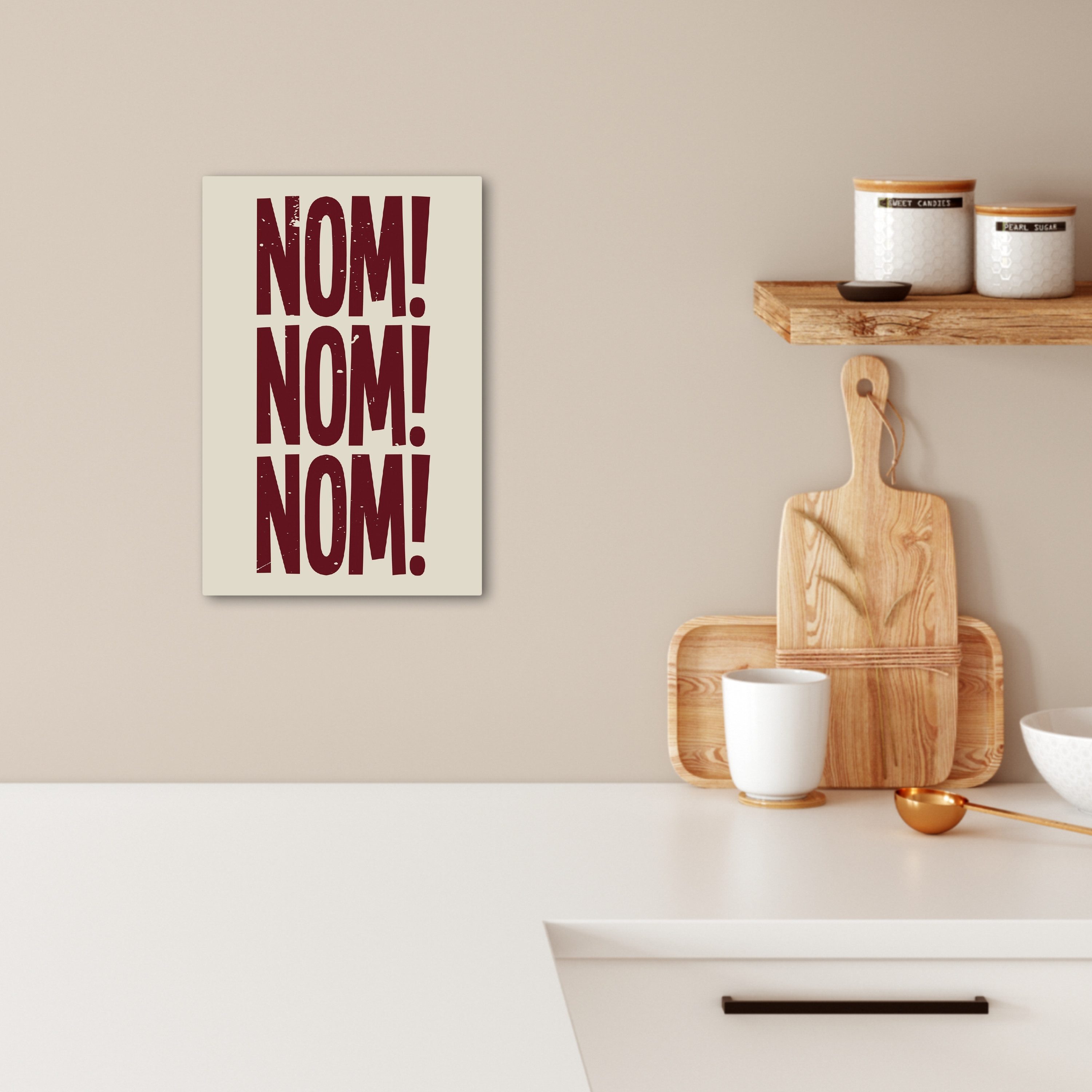 OneMillionCanvasses® Leinwandbild Rot - Weinlese - günstig online kaufen