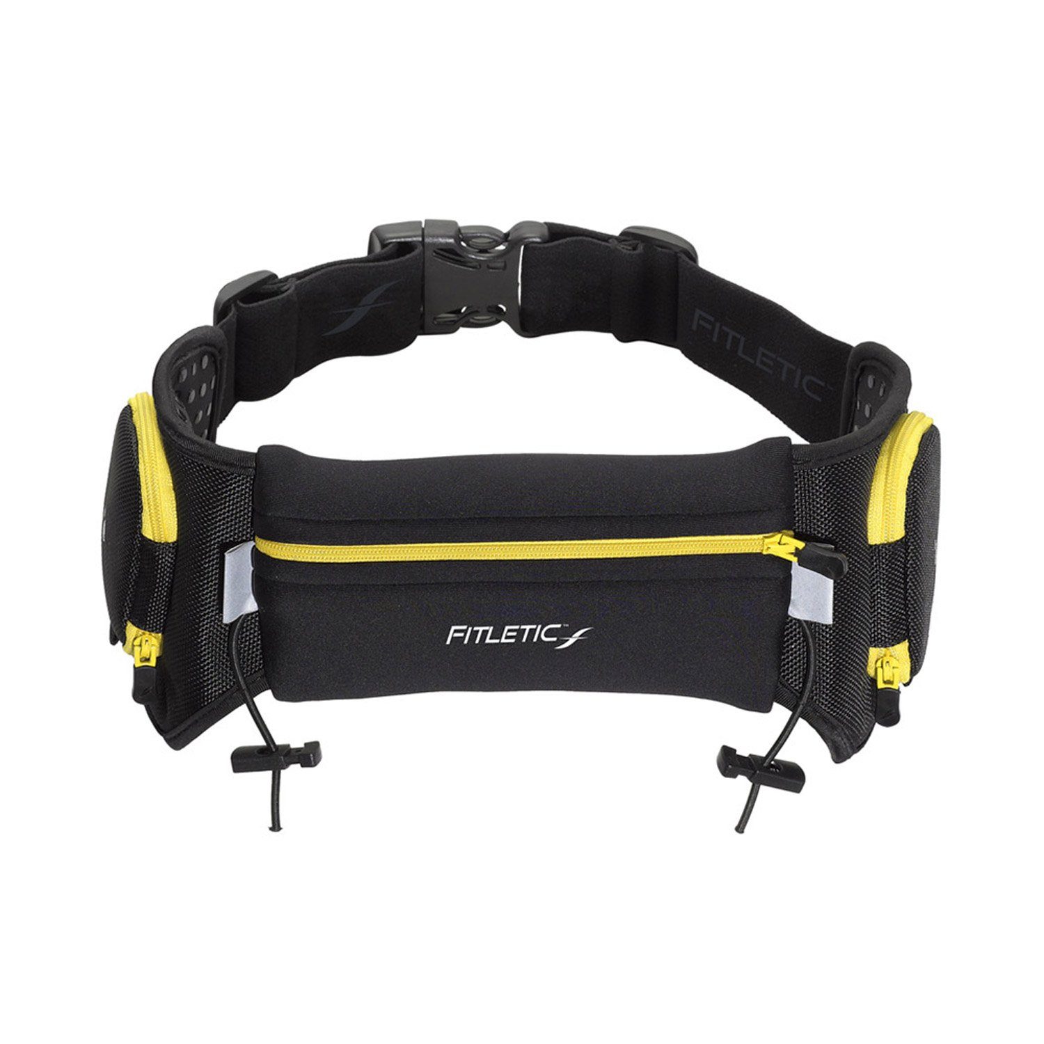 - Fitletic Laufausrüstung Gelb für Premium Sportgürtel, Handy, / Laufgürtel Laufgürtel Lauftasche QUENCH Fitnessgürtel, Schwarz