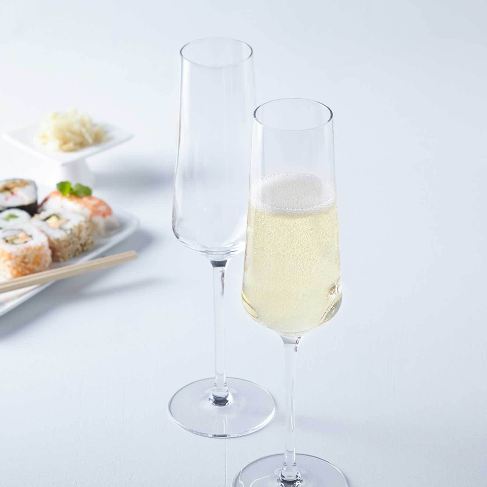 LEONARDO Sektglas Puccini Sektgläser 280 ml 12er Set, 12-tlg., Glas