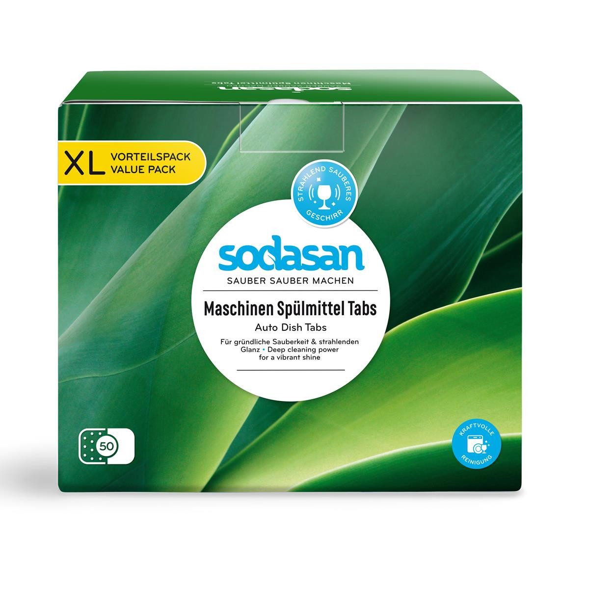 Sodasan Maschinen Spülmittel Tabs XL 1kg für gründliche Sauberkeit (1e Spülmaschinenreiniger