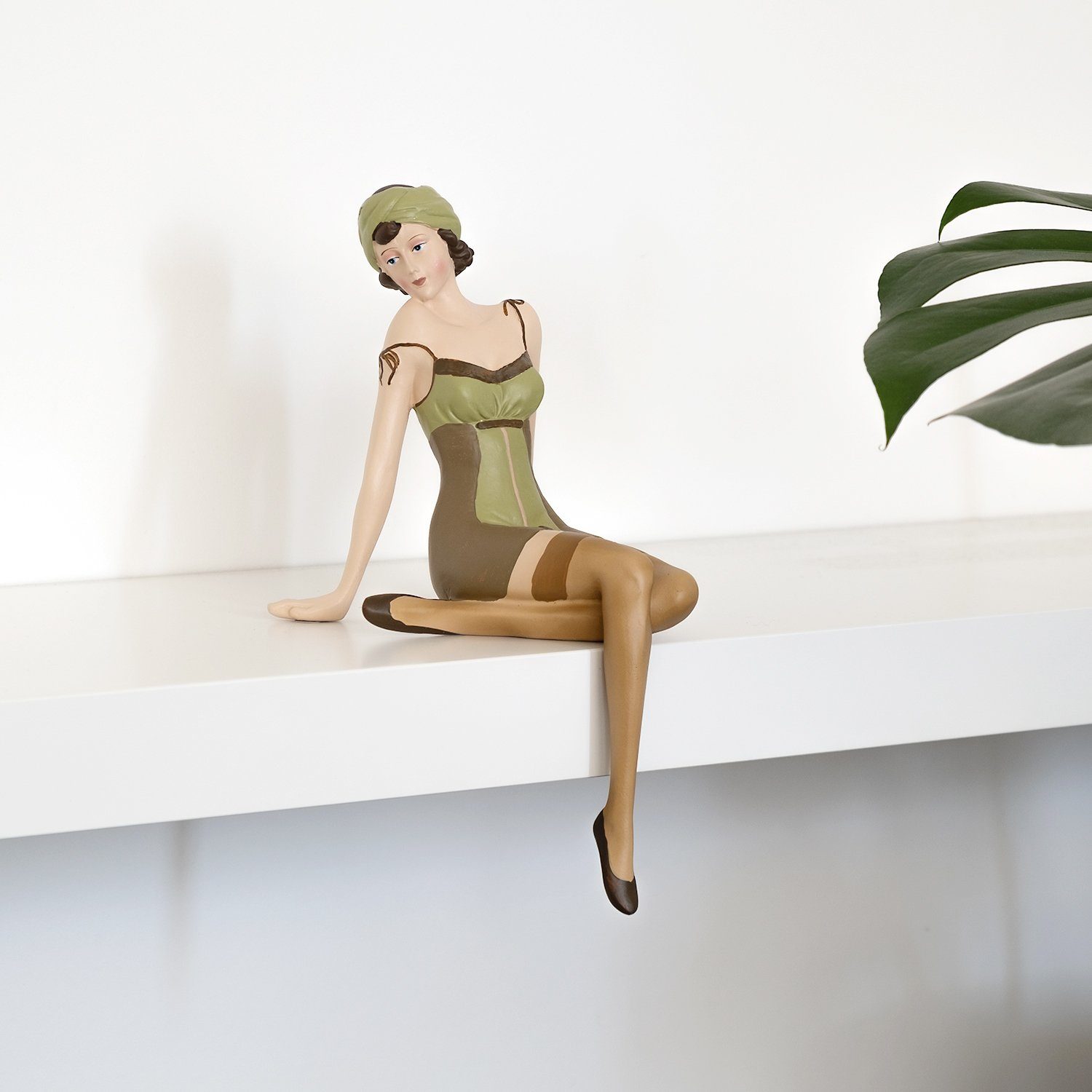 Moritz Dekofigur Nostalgis 28cm Up Pin Girl Figur 50er Polyresin Moritz Stil Jahre 60er