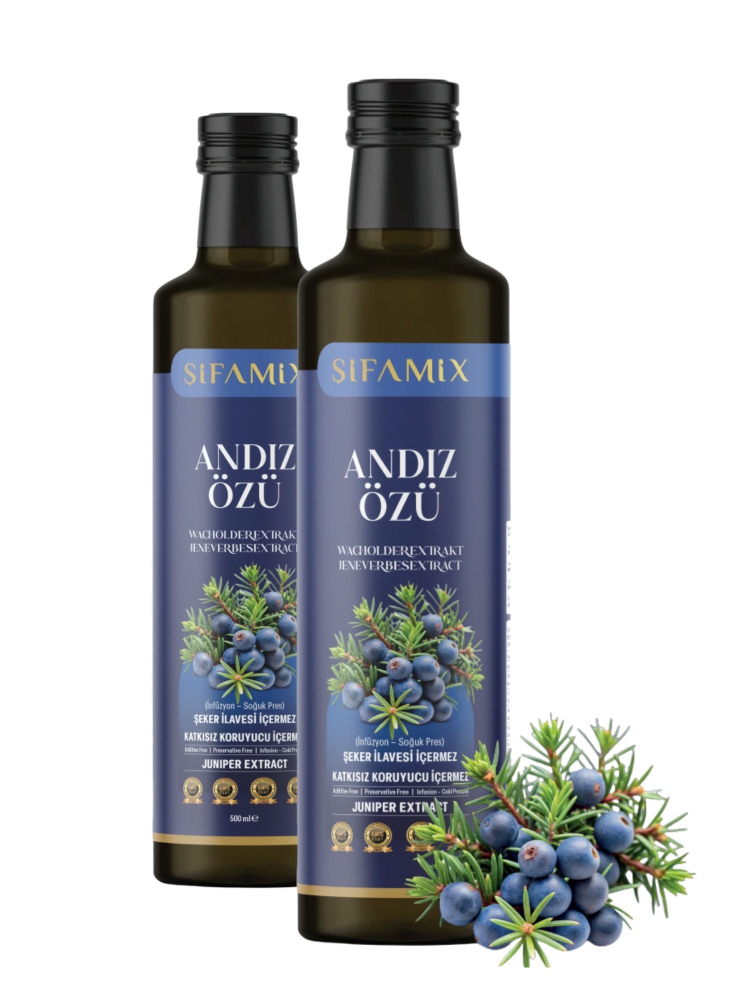 ADELSHOP Sirup Sifamix Reiner Wacholderextrakt, Kaltgepresst & Naturrein, 350ml, Kaltgepresst, ohne Zuckerzusatz, ohne Konservierungsstoffe