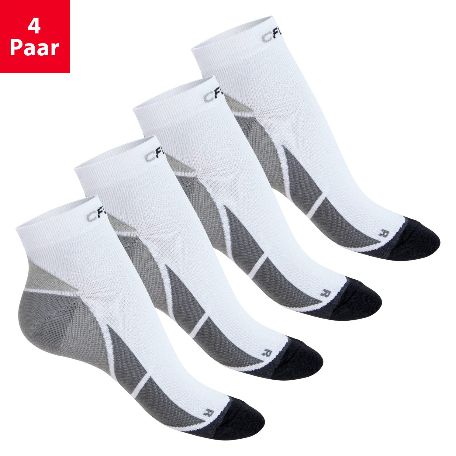 CFLEX Kompressionsstrümpfe Sportsocken für Herren & Damen mit Kompression 2er & 4er