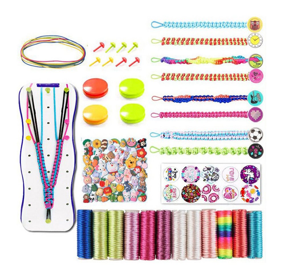 CLTYQ Kreativset Freundschaftsarmband-Bastelse Selber Machen, DIY Schmuckbastelsets, String-Armbänder, Geschenke für 8–12 Jahre alte Kinder