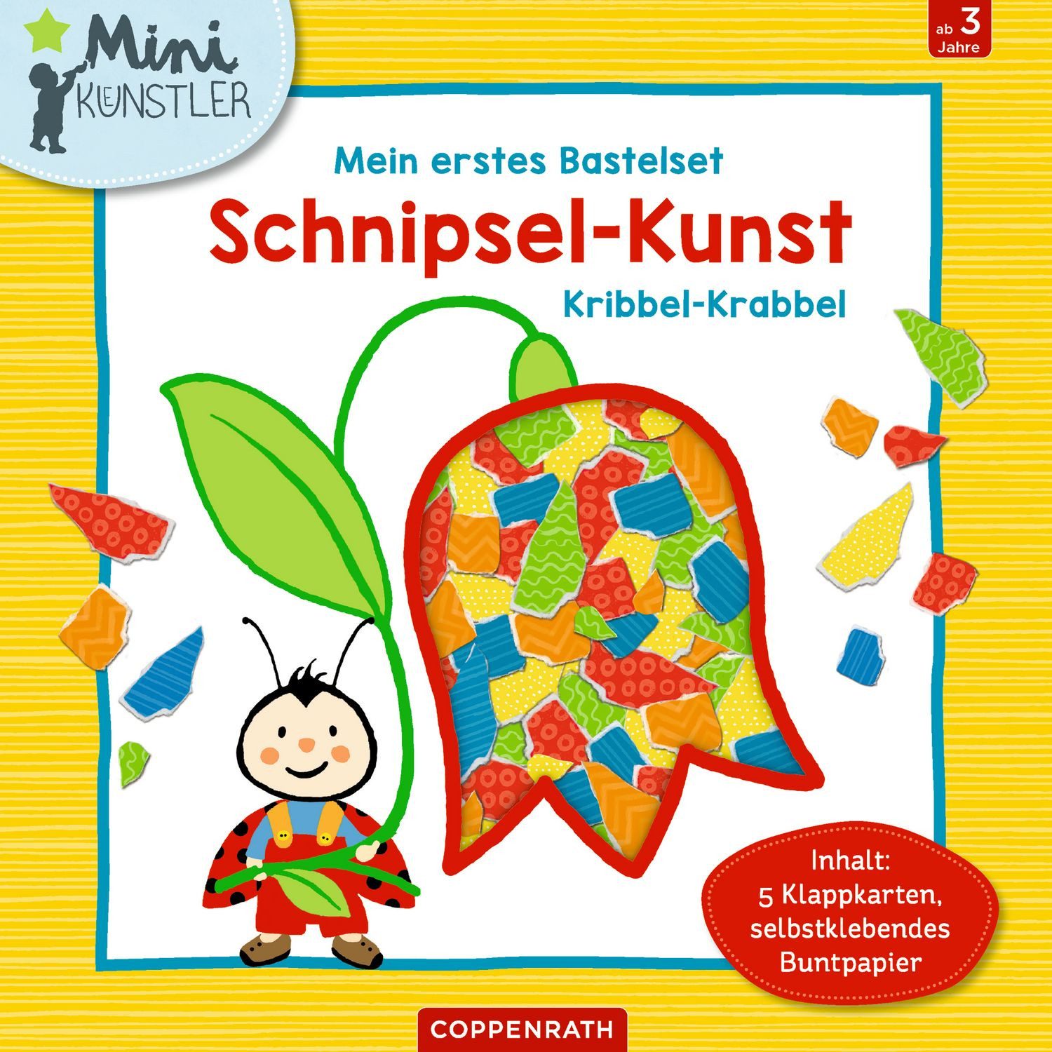 Coppenrath Spiel Mein erstes Bastelset: Schnipsel-Kunst Kribbel-Krabbel Inhalt: 5 Klapp