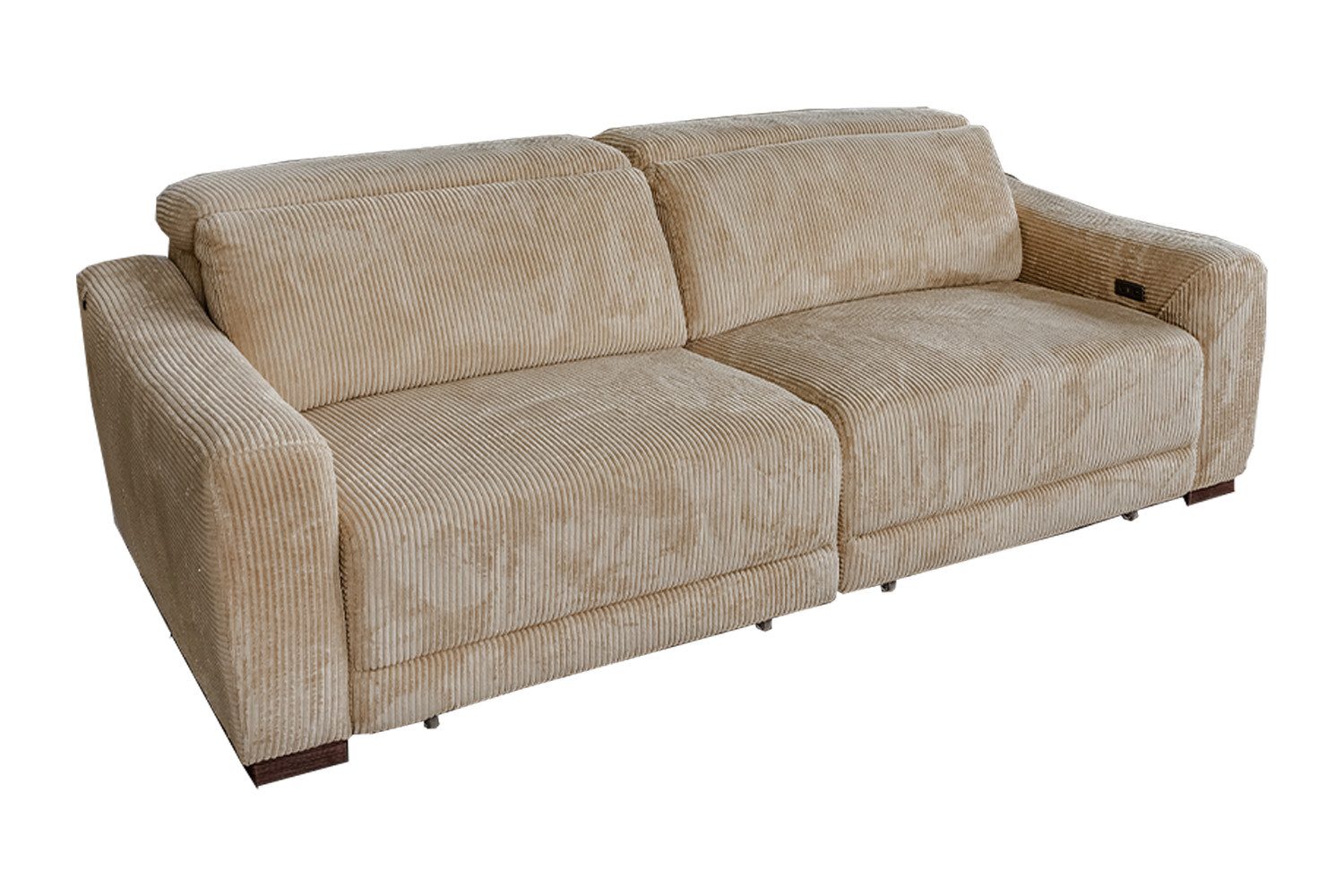 KAWOLA Sofa KIANA Cordsofa mit Sitzvorzug – Kopfstütze verstellbar, Bequeme günstig online kaufen