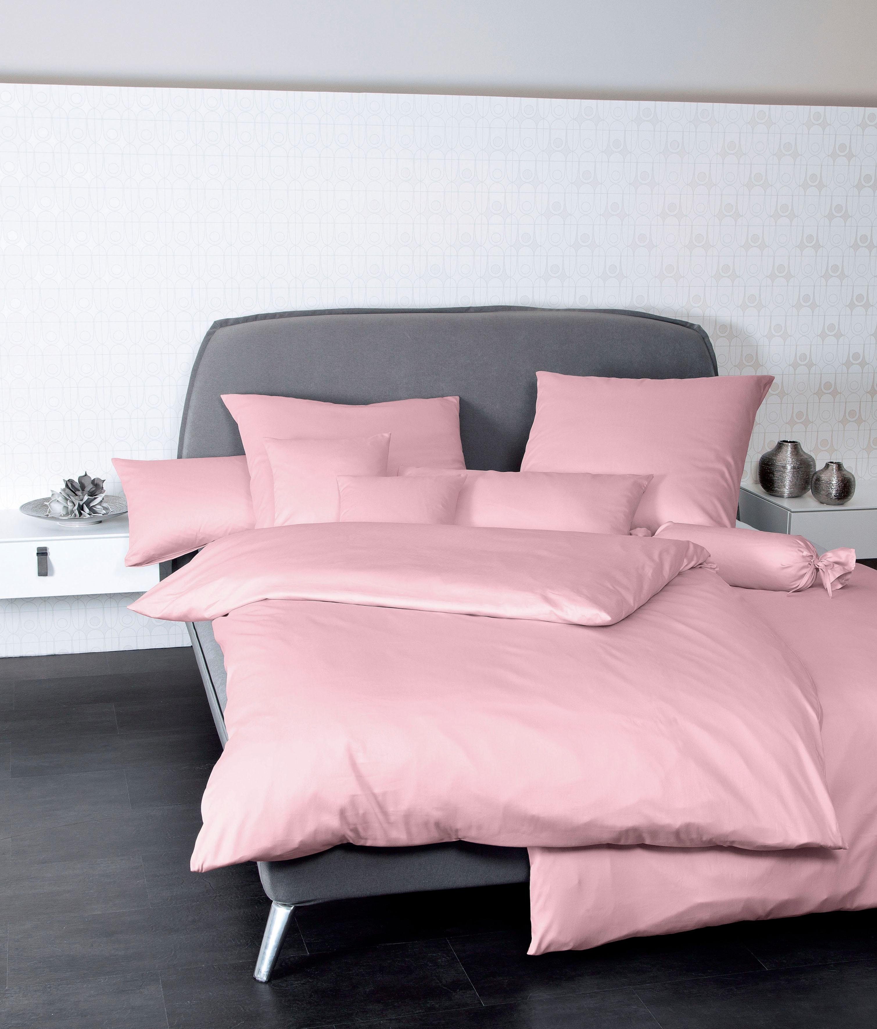 Janine Kissenbezug Colors Mako Satin, (1 Stück), mit Reißverschluss, uni Kissenhülle, feinfädig, 100% Baumwolle – Bild 2 von 4
