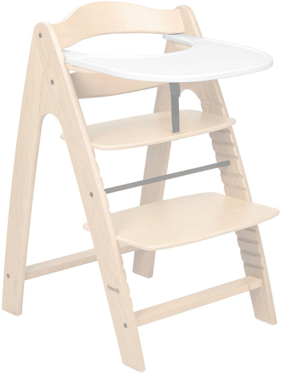 Hauck Hochstuhltablett Arketa Click Tray, White, Kunststoff, aus recyceltem Material