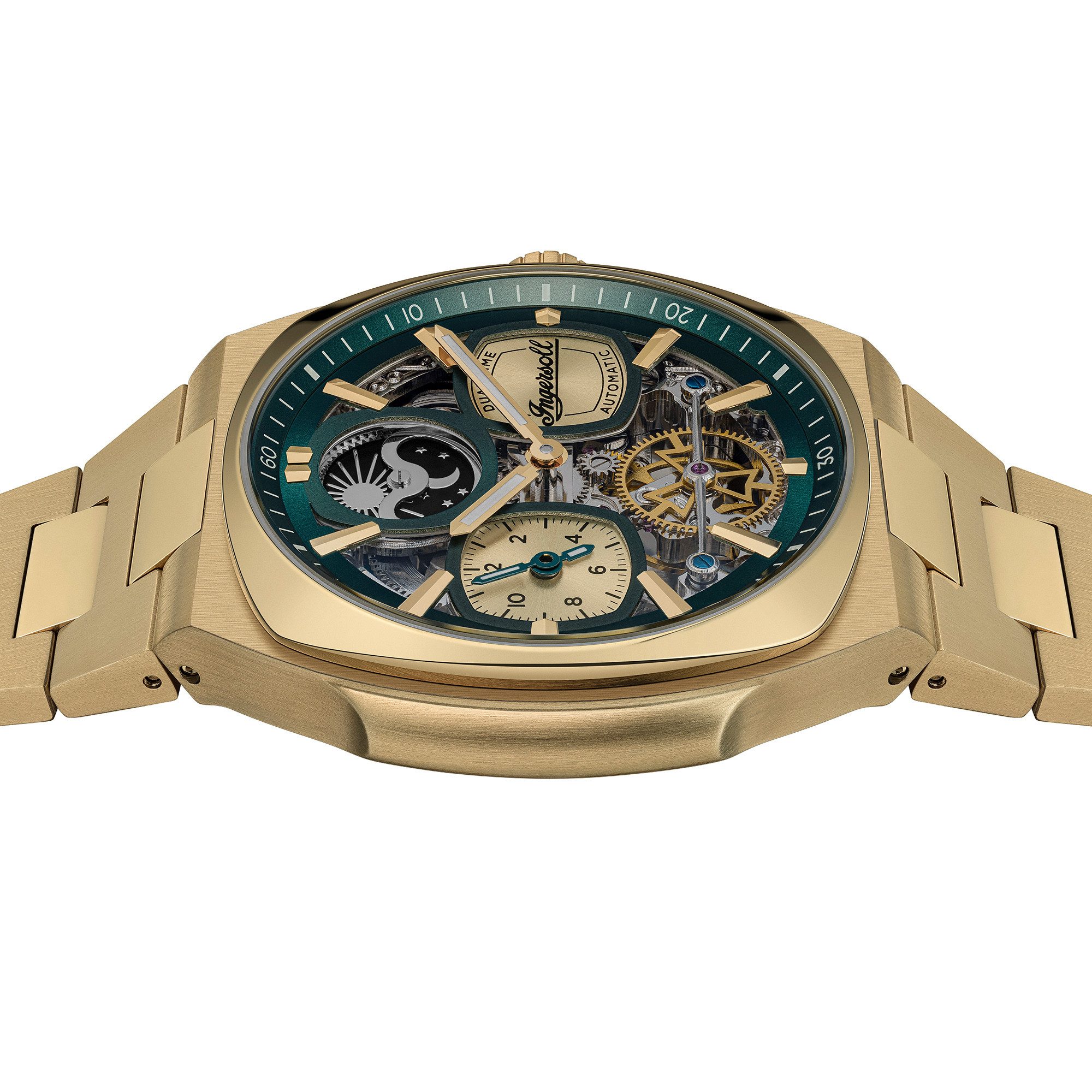 Ingersoll Automatikuhr The Spirit I15803, Armbanduhr, Herrenuhr, Mechanische Uhr, Edelstahlarmband, analog