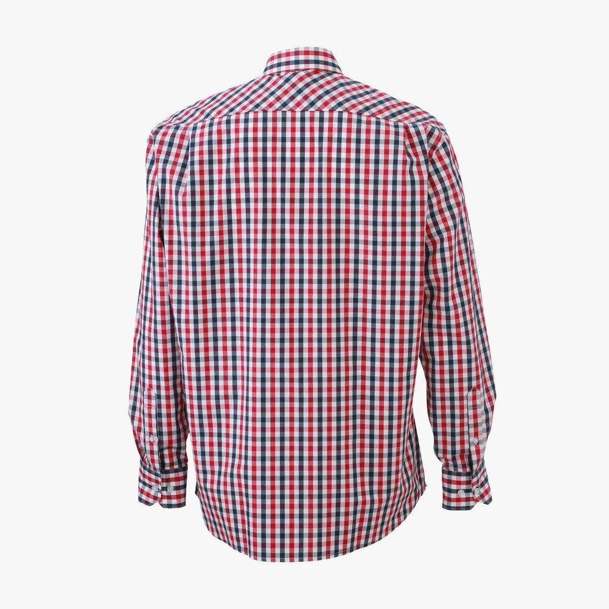 James & Nicholson Karohemd Herren Langarm Karohemd Easy Care JN617 Hochwertige, bügelleichte Popeline-Qualität