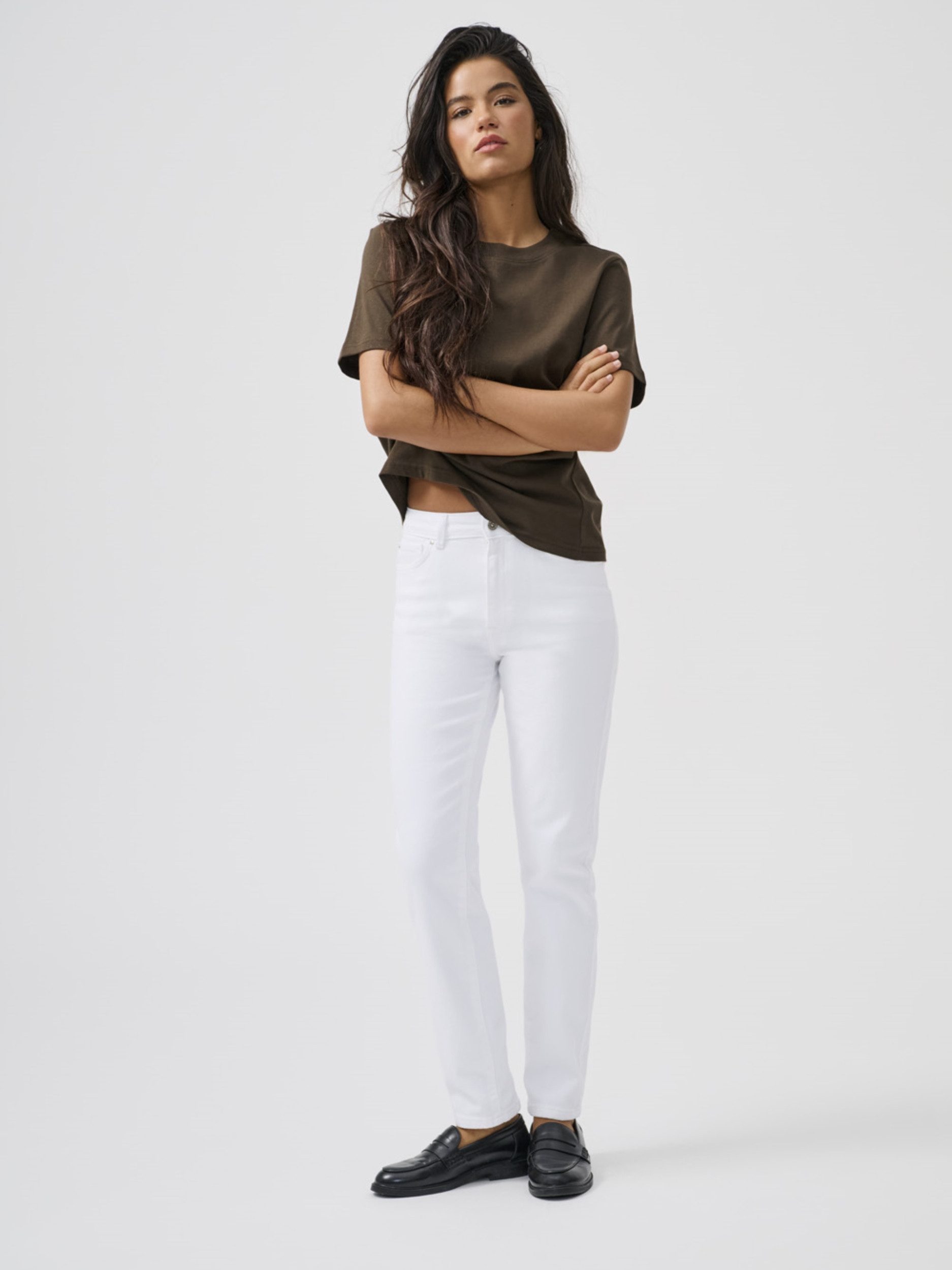 ONLY Bequeme Jeans ONLEMILY STRETCH HW STR ANK DNM