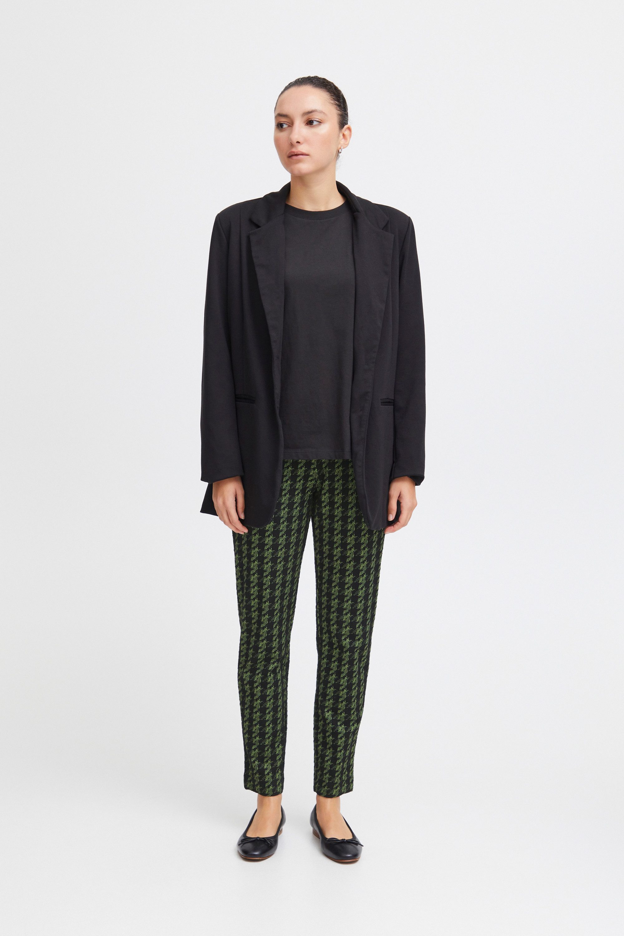 ICHI Stoffhose IHKATE HOUNDSTOOTH PA