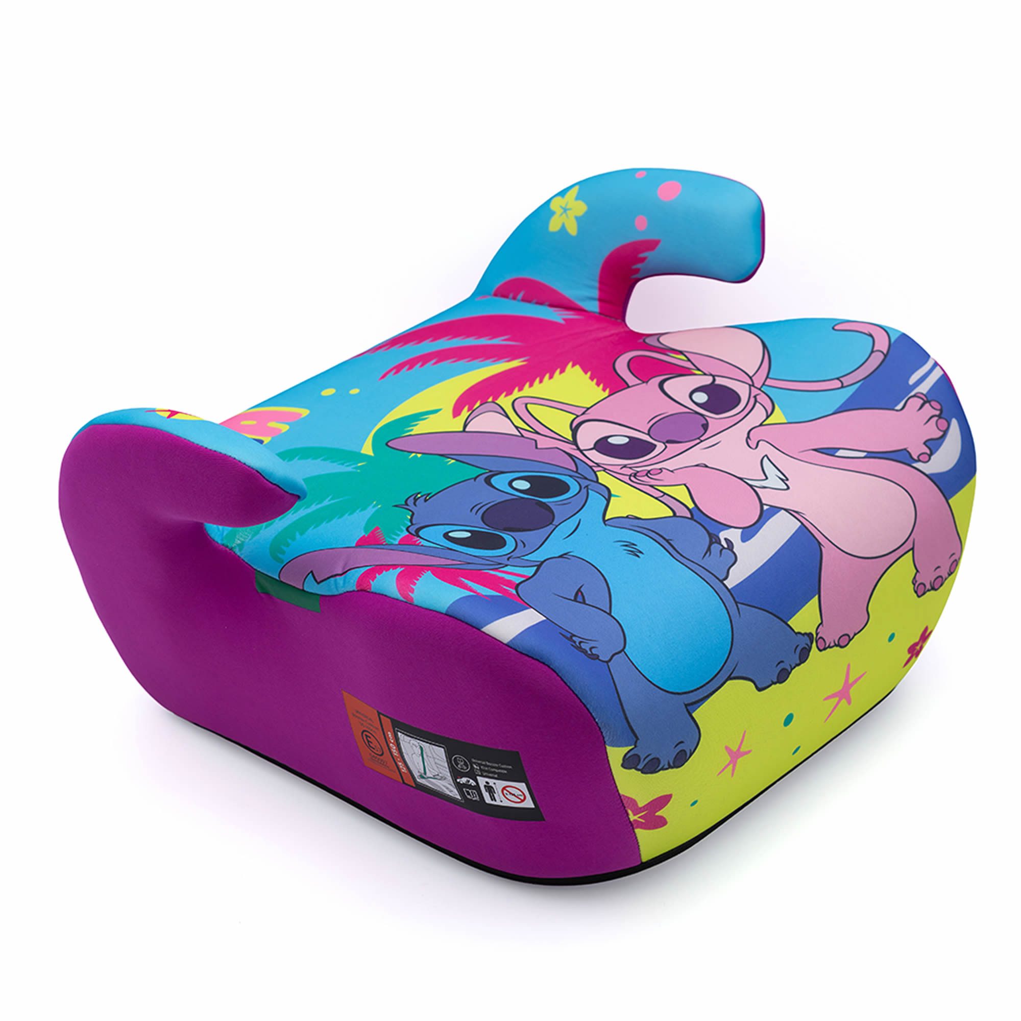 Stitch Kindersitzerhöhung Disney Sitzerhöhung Kinderautositz 125–150 cm R129 Kindersitz 22–36 kg, ab: 125 cm, bis: 150 cm, Disney Stitch, abnehmbarer Bezug, ergonomische Sitzform