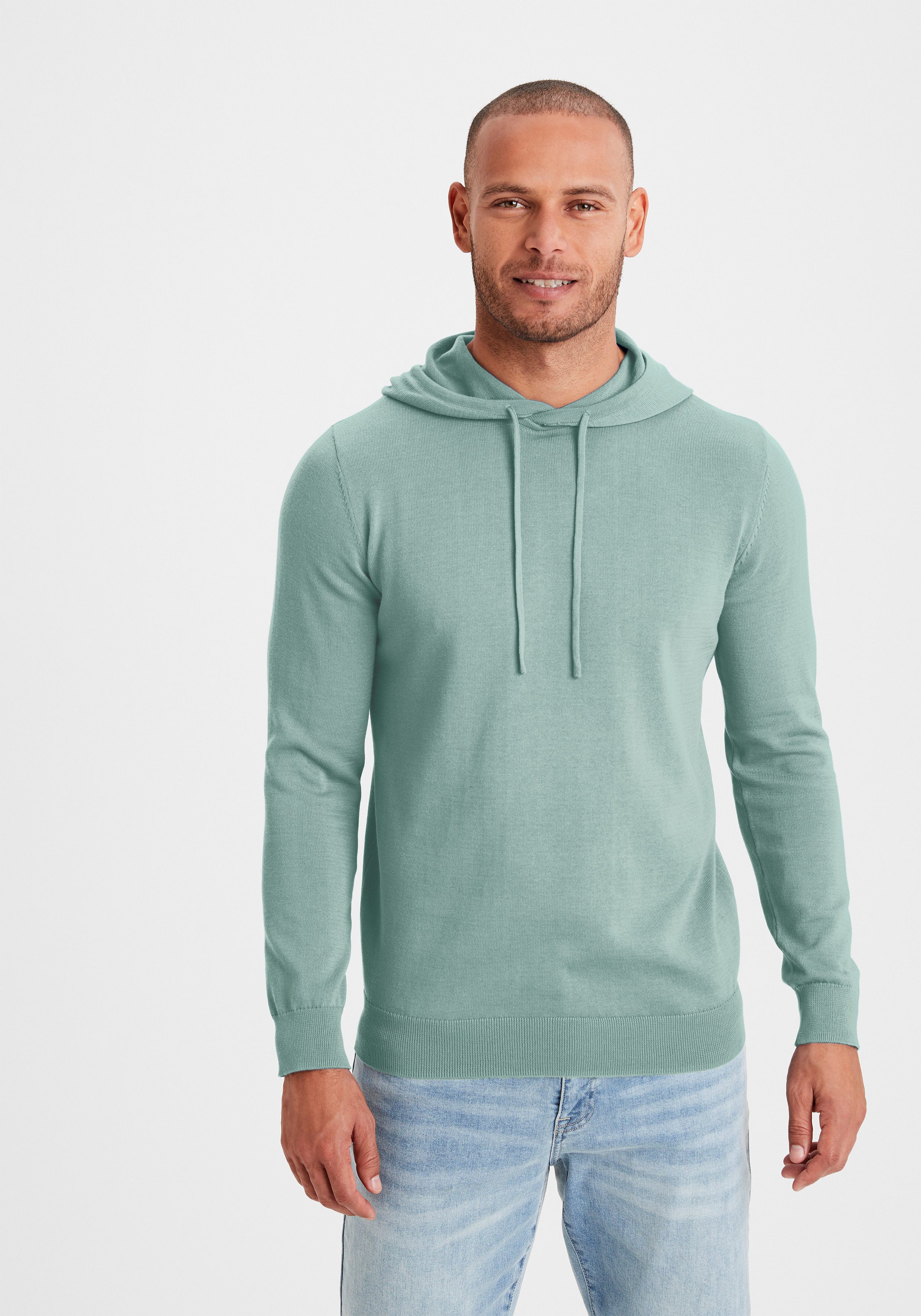 H.I.S Strickpullover "mit Kapuze, Regular Fit,", Pullover mit Rundhals, Fei günstig online kaufen