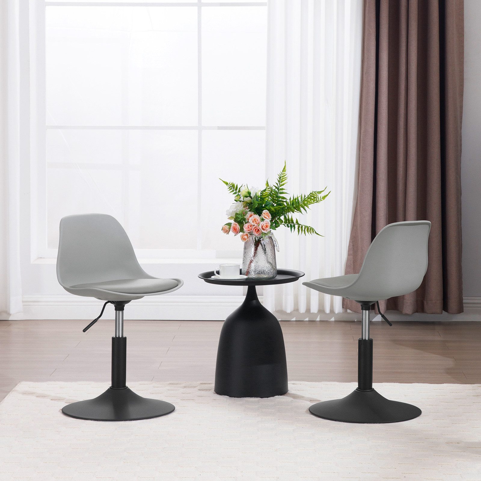 Woltu Sitzhocker (1 St), verstellbarer Schminkhocker Homeoffice hocker