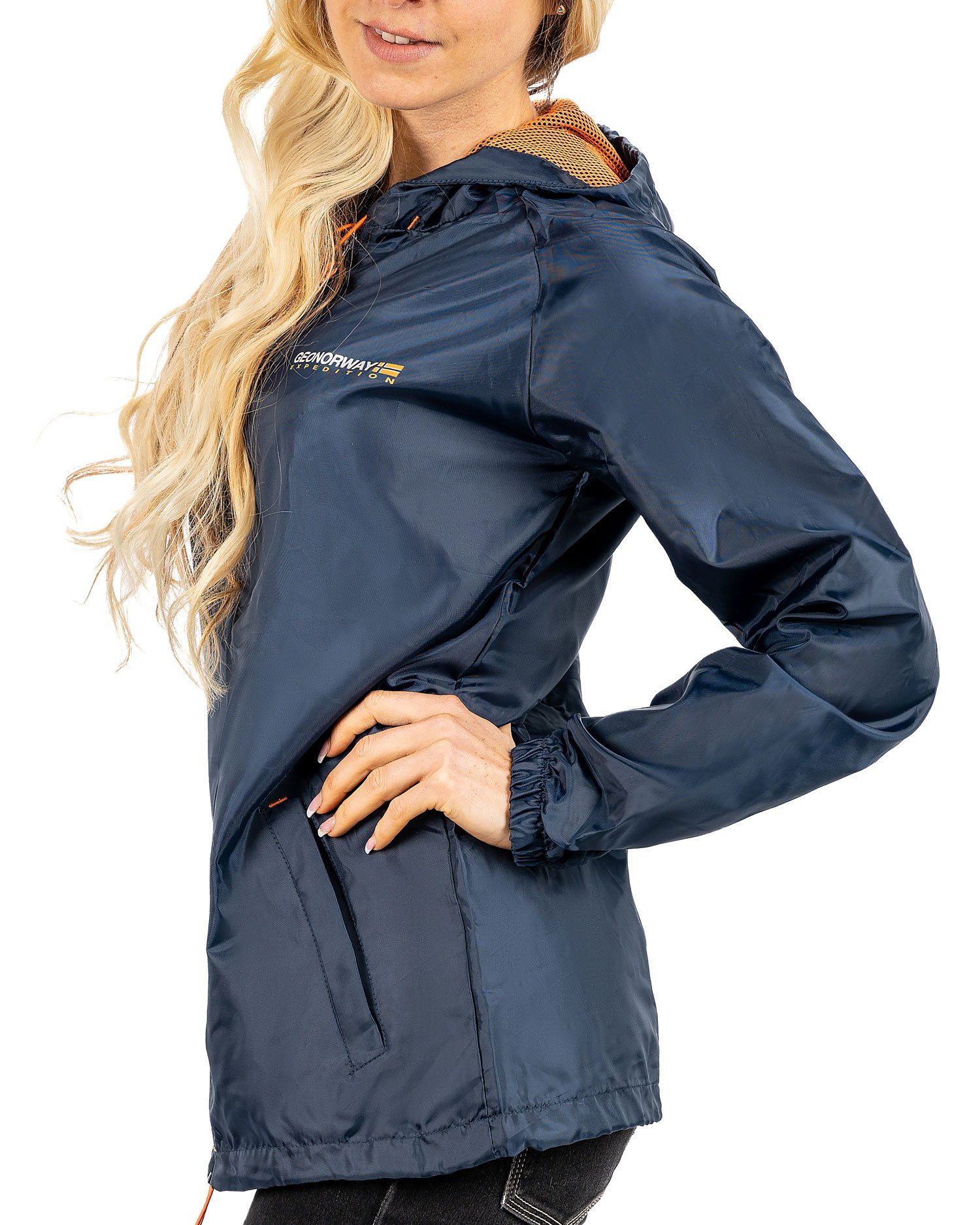Geo Norway Windbreaker Leichte Regenjacke baboat Lady Perfekter Outdoor-Begleiter für aktive Frauen