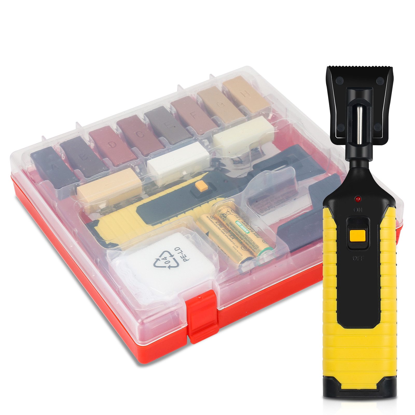 Clanmacy Laminat-Reparaturset Holz Reparatur Set 17-teilig 11 Wachs Holzmöb günstig online kaufen