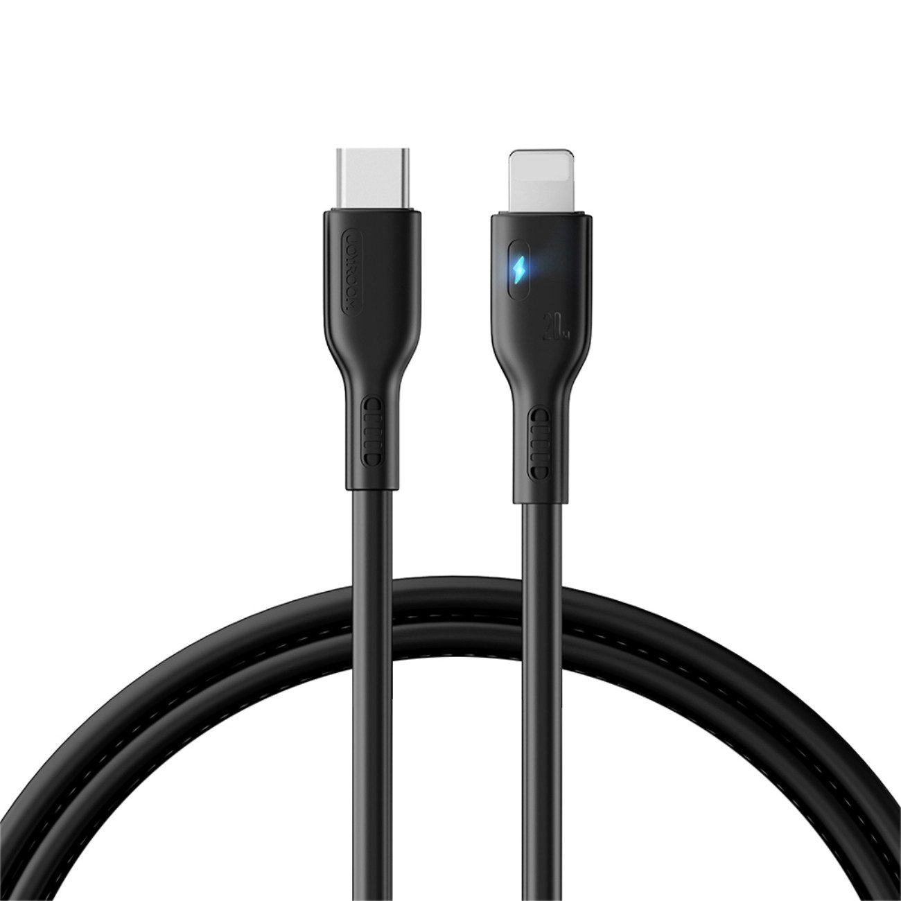 JOYROOM Premium USB-Kabel, (120 cm), USB-C auf Lightning Kabel 20W mit LED-Anzeige, 1,2 m