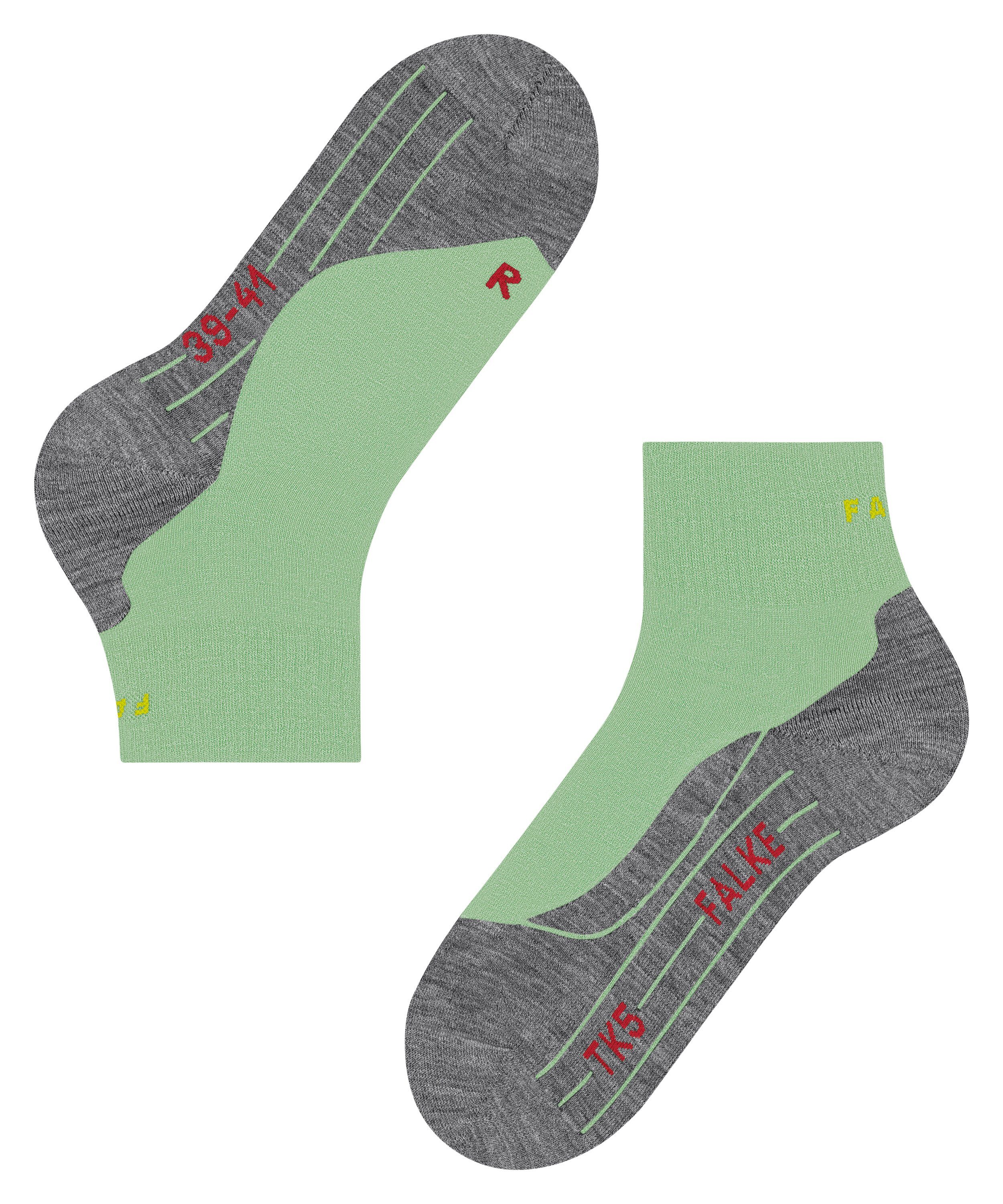 TK5 Short für (7378) Wander Wandersocken quiet (1-Paar) und bequem green Leicht Freizeitwanderungen FALKE