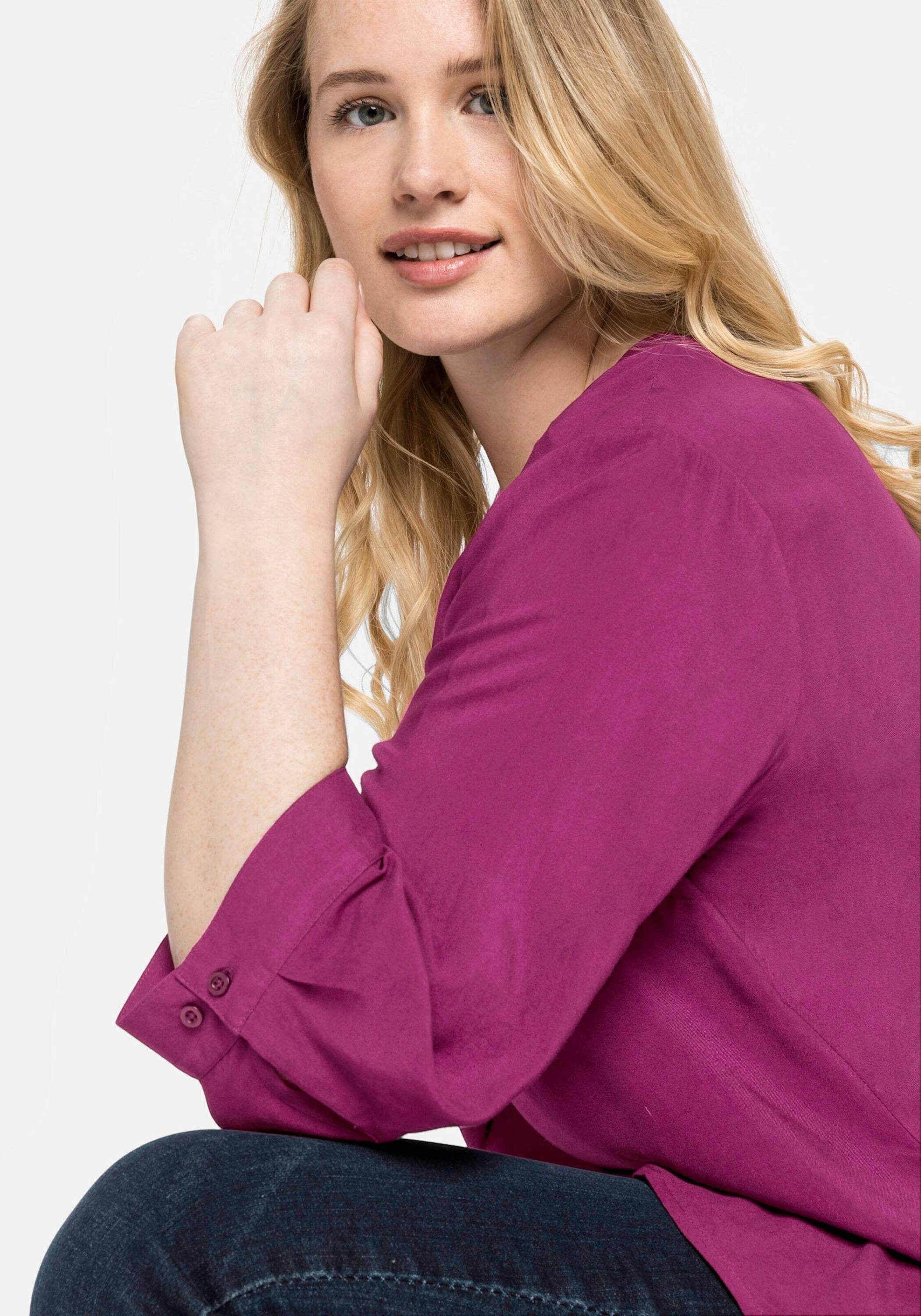 Sheego Klassische Bluse Tunika 3/4-Arm