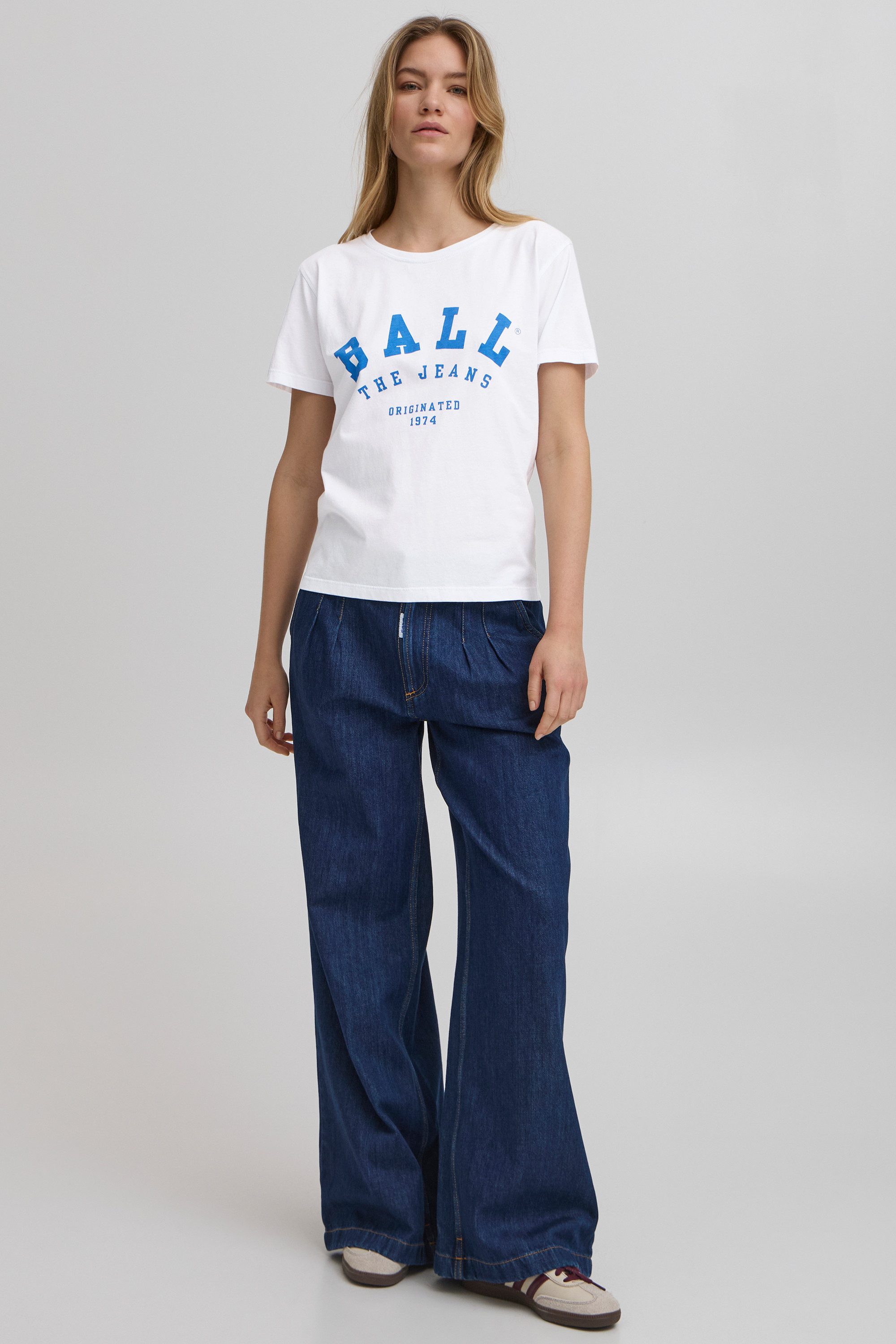 Ball T-Shirt Kurzarm-Bluse BAMALDINI