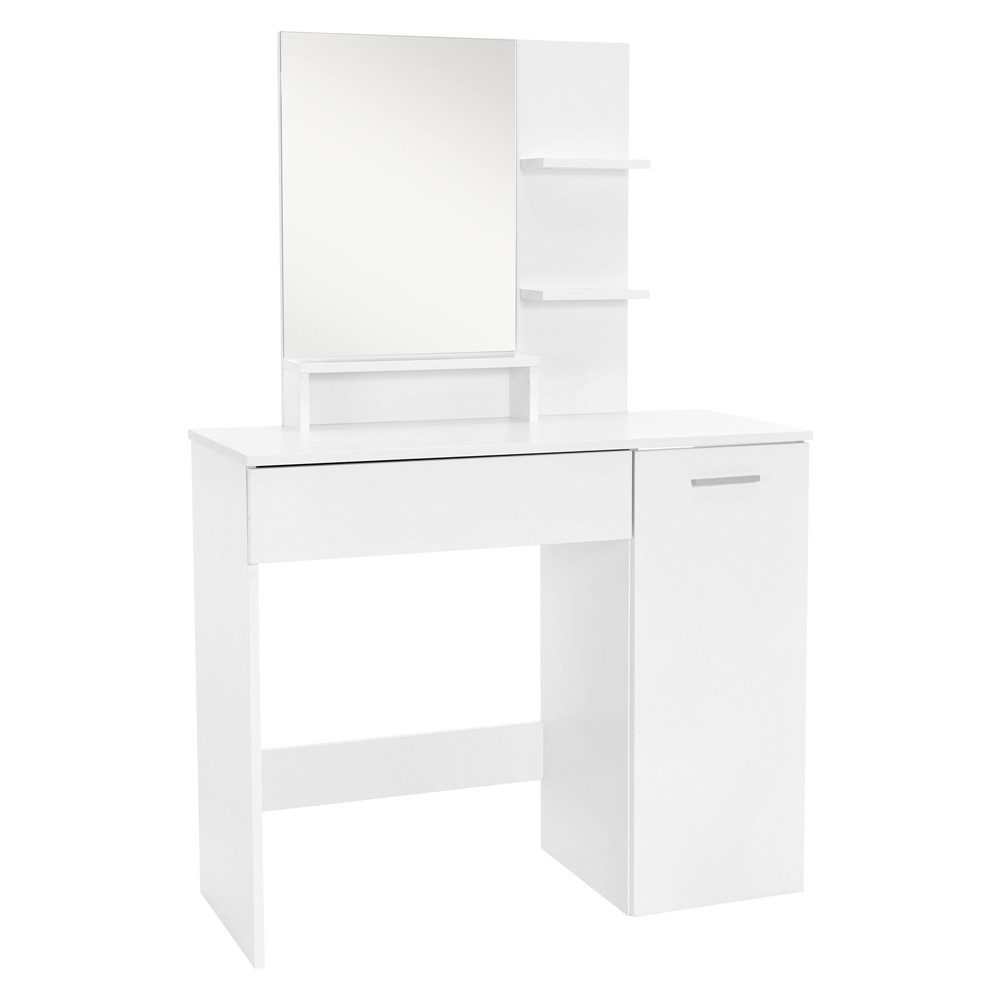 Schminktisch Frisierkommode aus MDF Holz mit Spiegel Make-up Tisch
