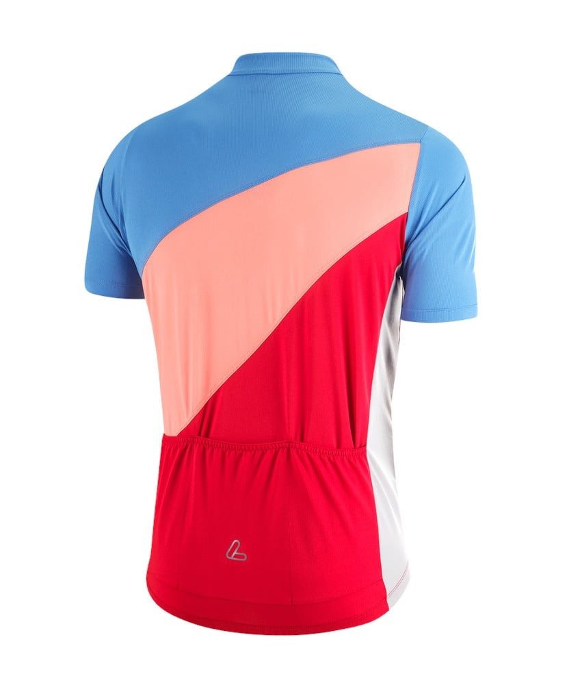 Löffler T-Shirt Fahrrad-Shirt Bike Jersey Lefty (Full-Zip, 3 Rückentaschen)