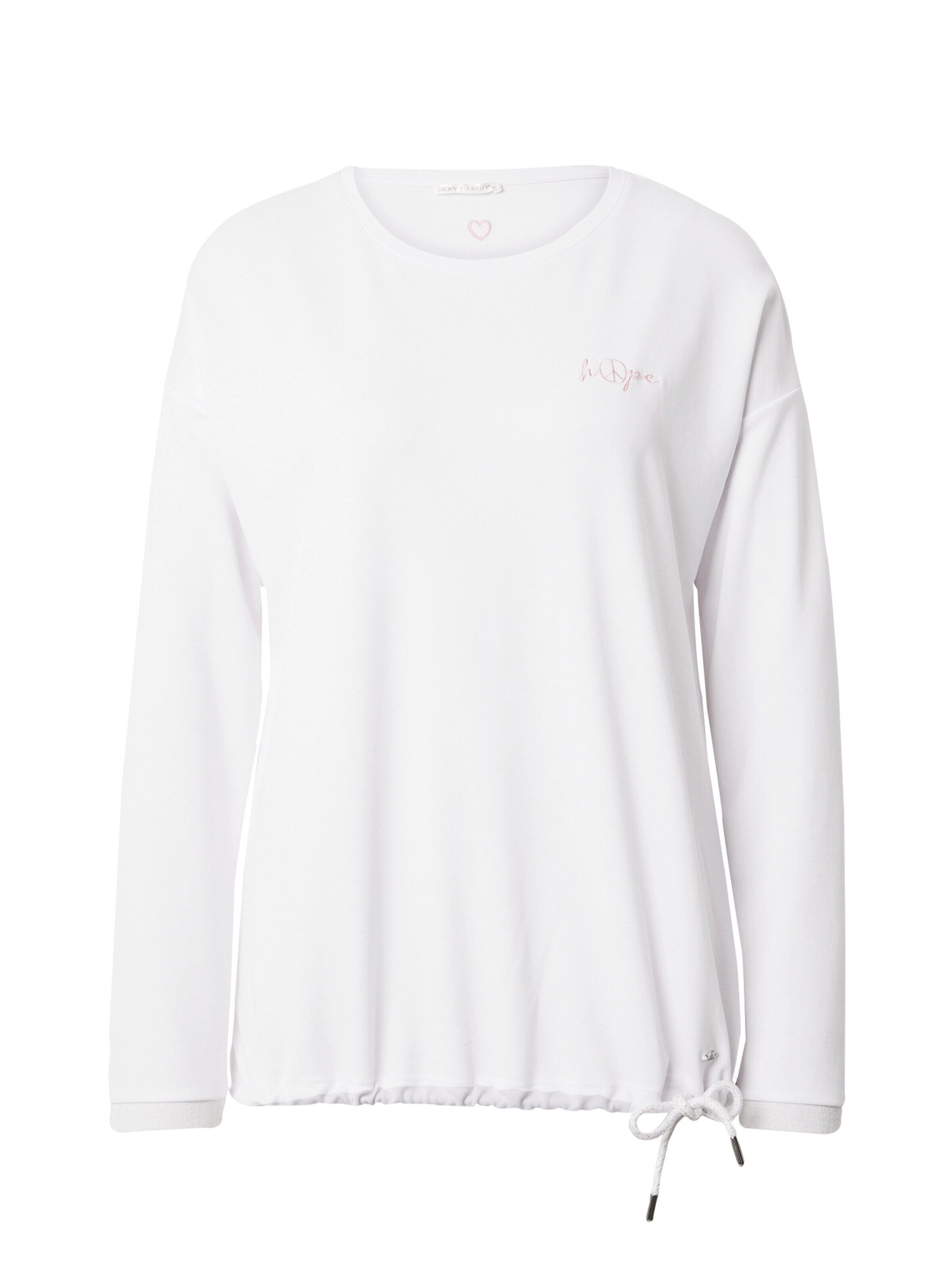 Key Largo Langarmshirt Trendy (1-tlg) Drapiert/gerafft