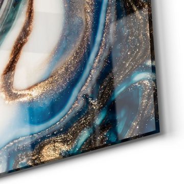 DEQORI Glasbild 'Luxuriöses Marmordesign', 'Luxuriöses Marmordesign', Glas Wandbild Bild schwebend modern