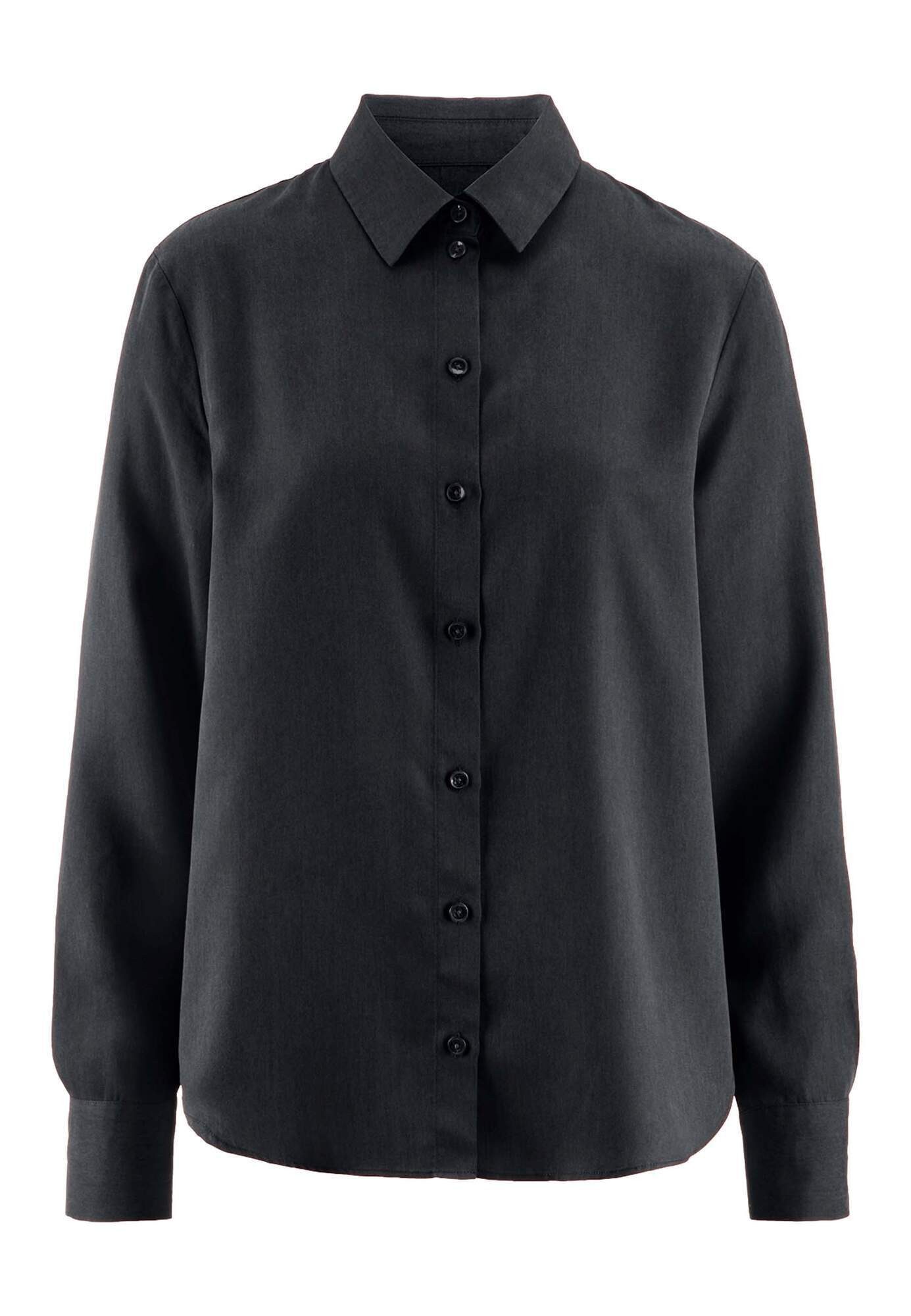 Hessnatur Klassische Bluse Relaxed aus TENCEL™ Lyocell (1-tlg)