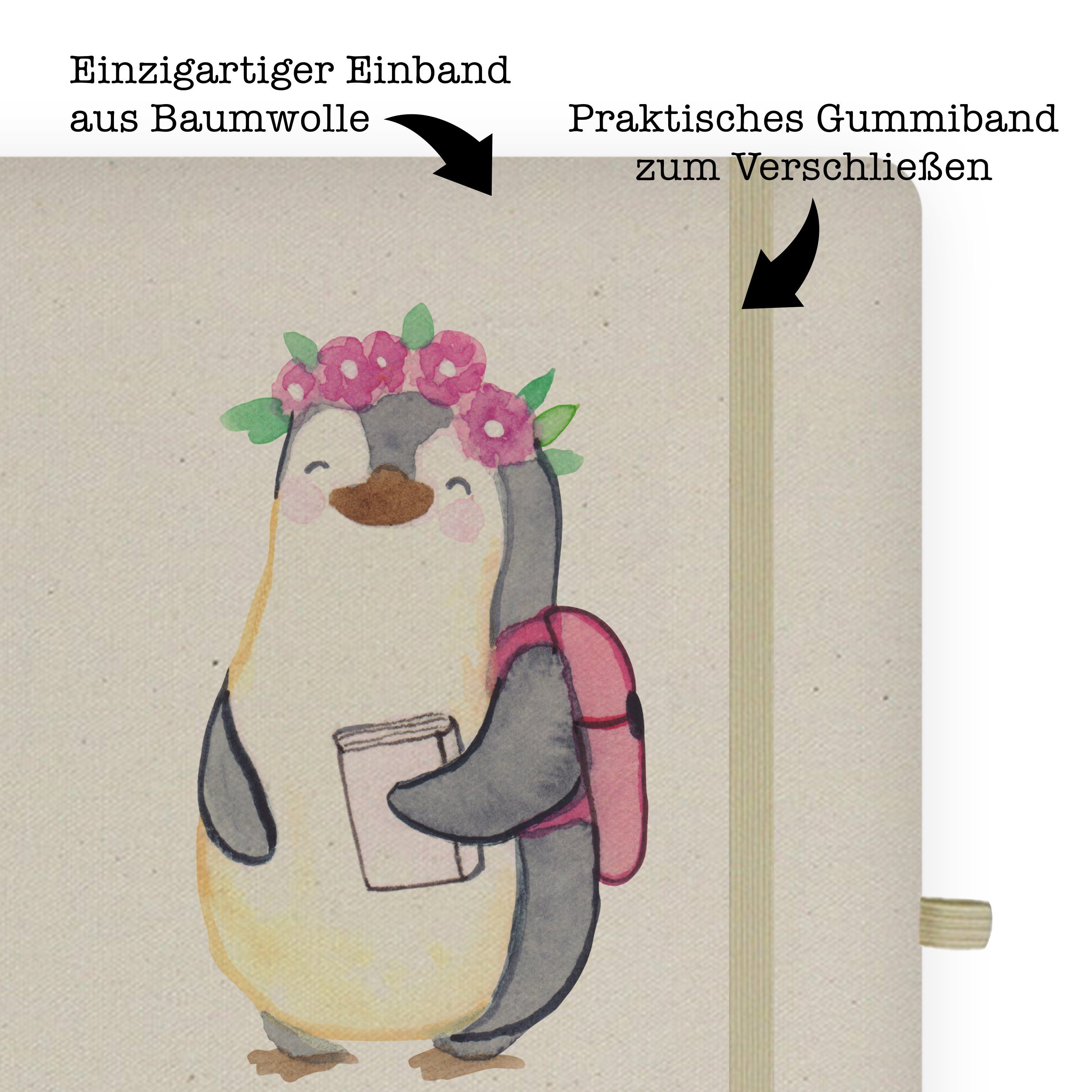 & Studentin Notizbuch Transparent Dankeschön, Mr. & Geschenk, Panda Panda Mrs. Tagebuch, Herz mit - Kl Mrs. Mr. -