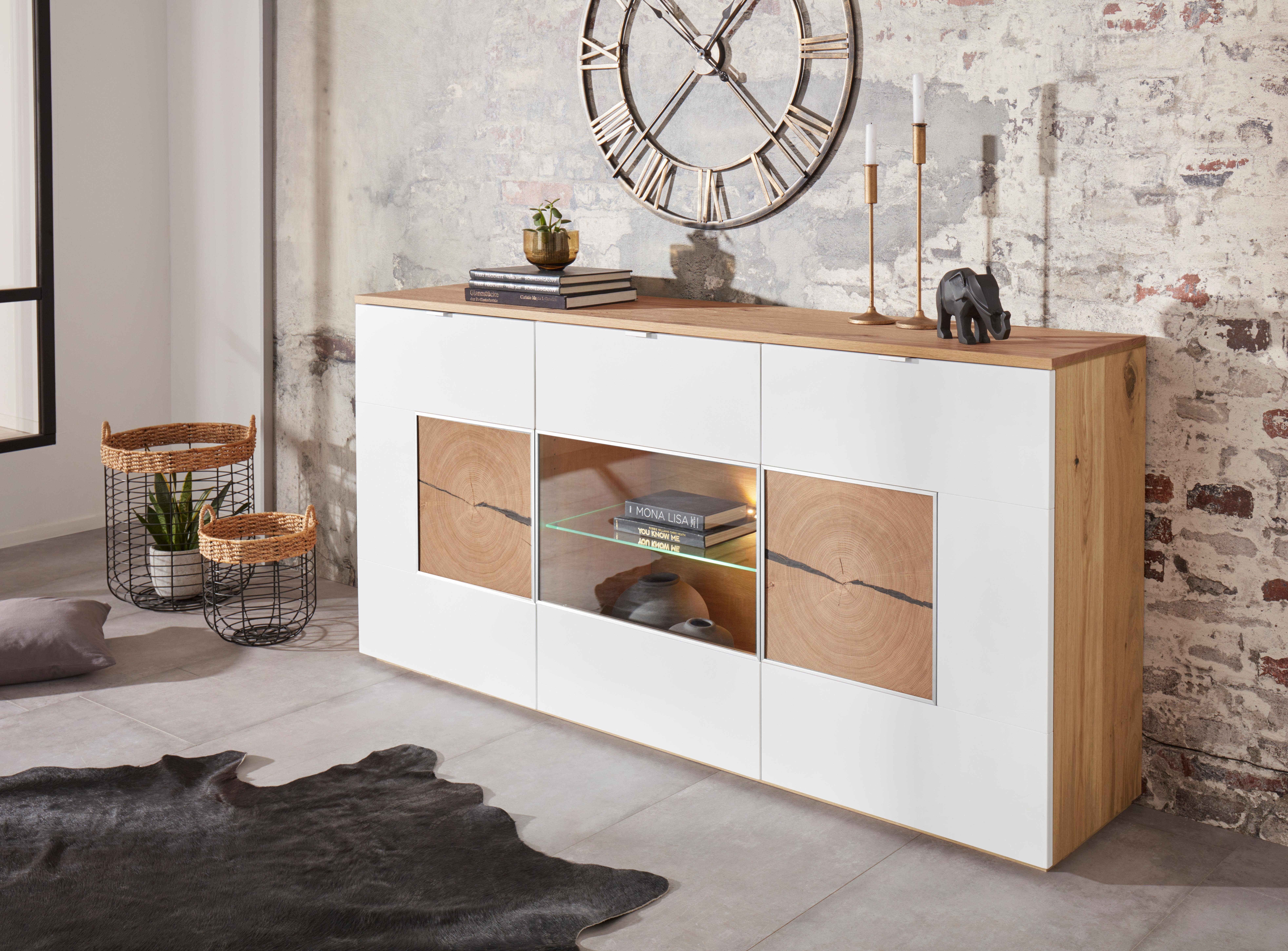VOGL Möbelfabrik Sideboard, Breite 180 cm mit Hirnholzelement
