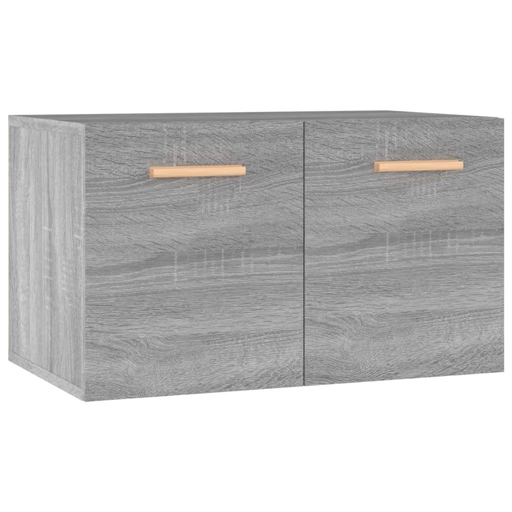 Fächerschrank Holzwerkstoff 60x36,5x35 Grau cm vidaXL Wandschrank Sonoma (1-St)