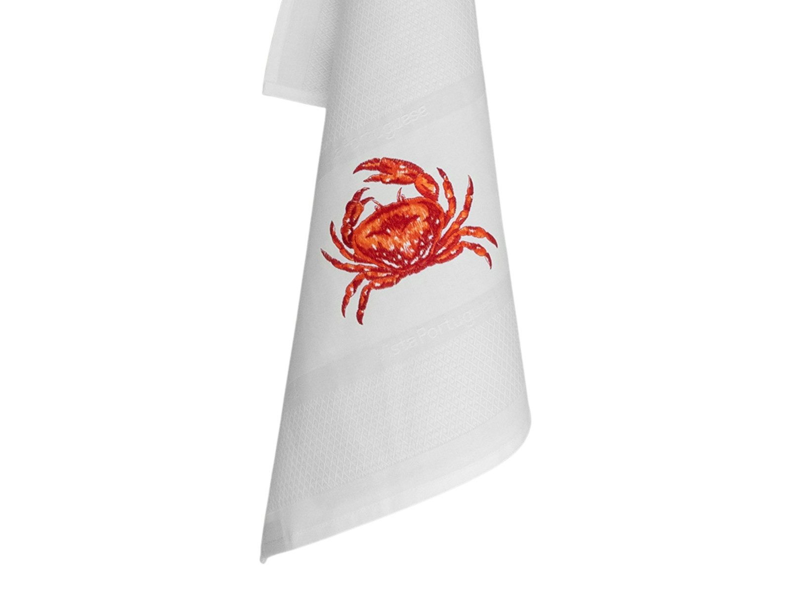 Vista Portuguese Geschirrtuch Geschirrtuch Crab weiß 50x70cm