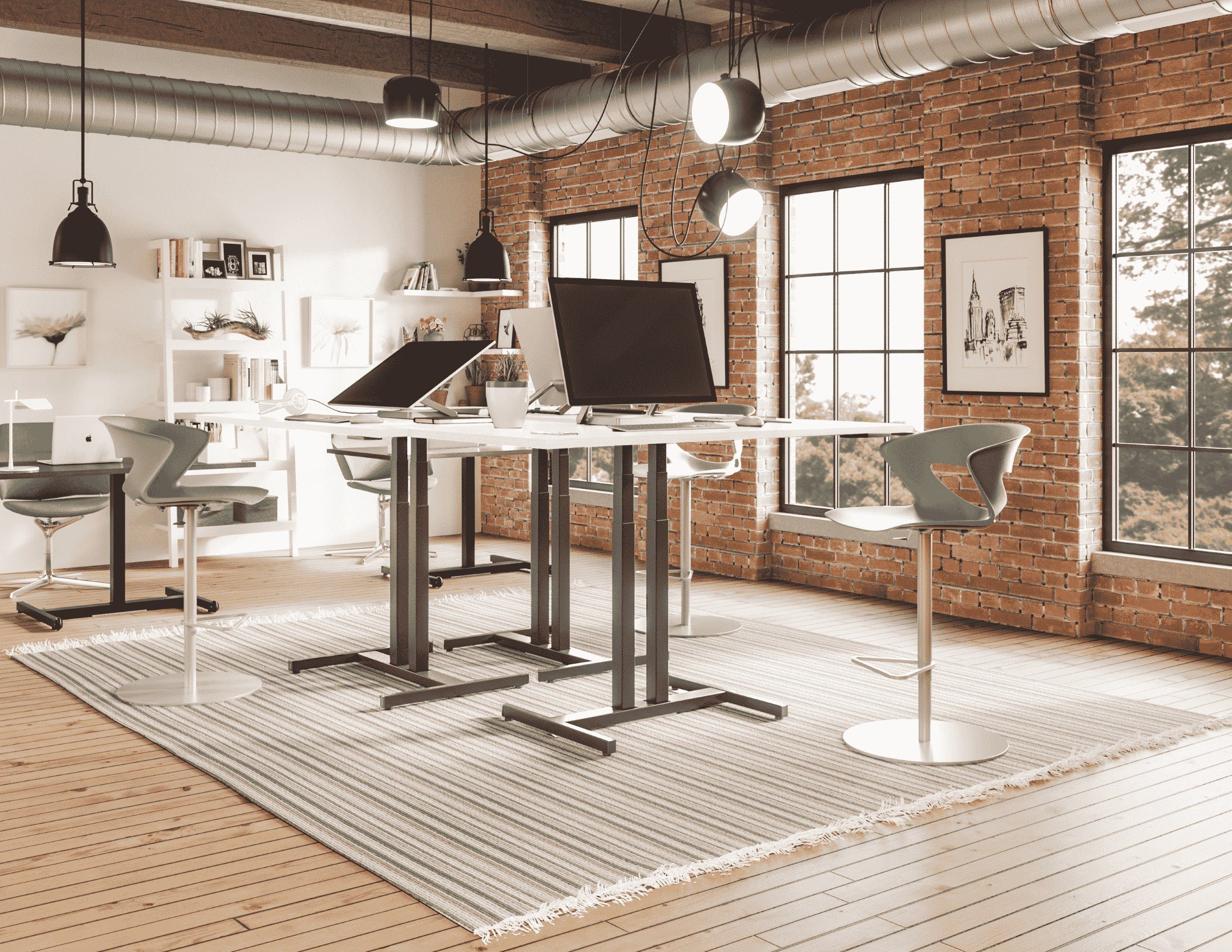 Schaff höhenverstellbarer Tischplatte Schreibtisch silber Schaff weiß Computertisch Home Gestell schwarz Office, Büro, oder Schreibtisch Progress - mit -