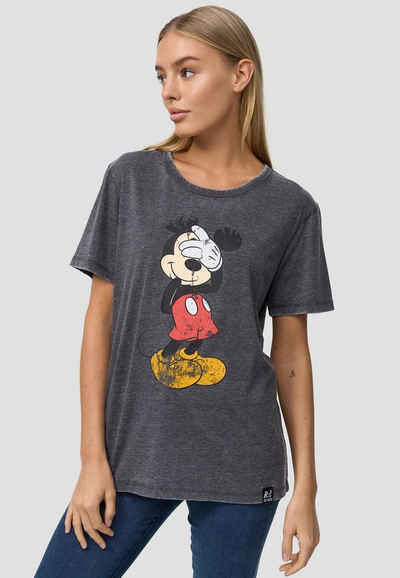 Recovered T-Shirt Mickey Mouse Shy GOTS zertifizierte Bio-Baumwolle