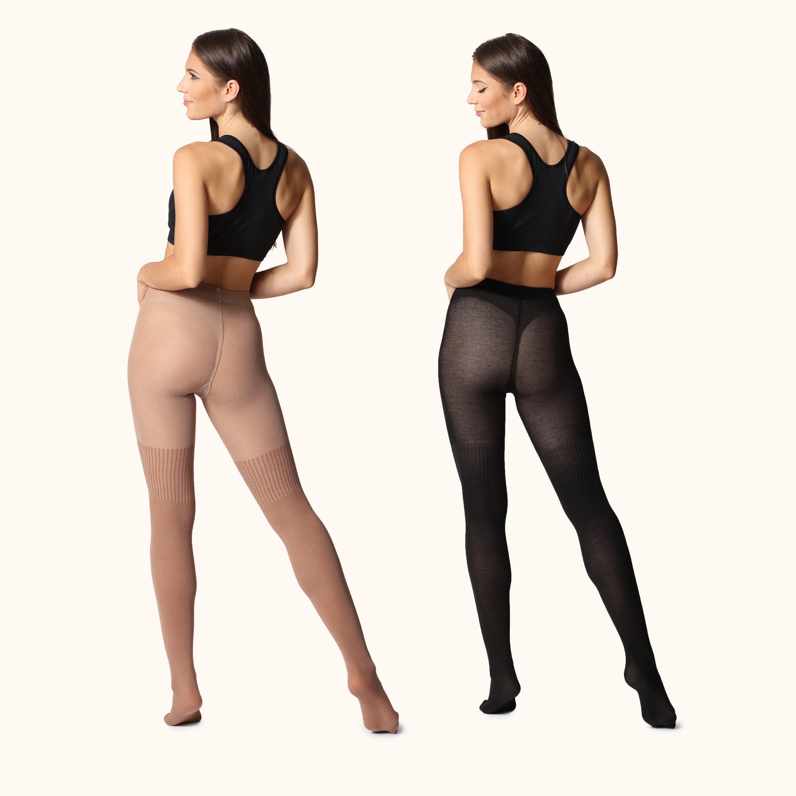 Bellivalini Strumpfhose 2er Pack Damen Strumpfhose aus Baumwolle BLV-1116 (1 St) – Bild 3 von 5