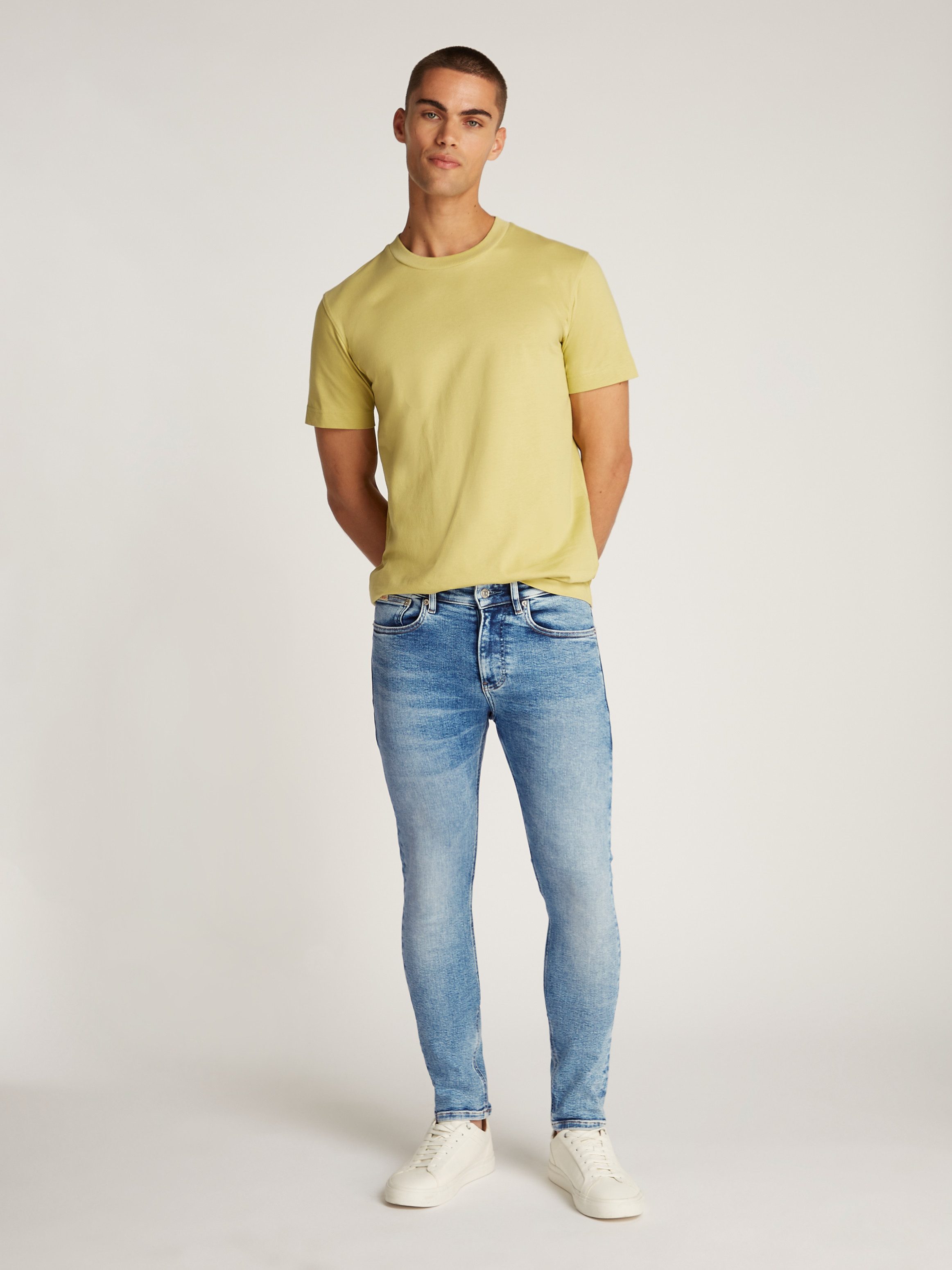 Calvin Klein Jeans Stretch-Jeans SKINNY Coinpocket, Logostickerei