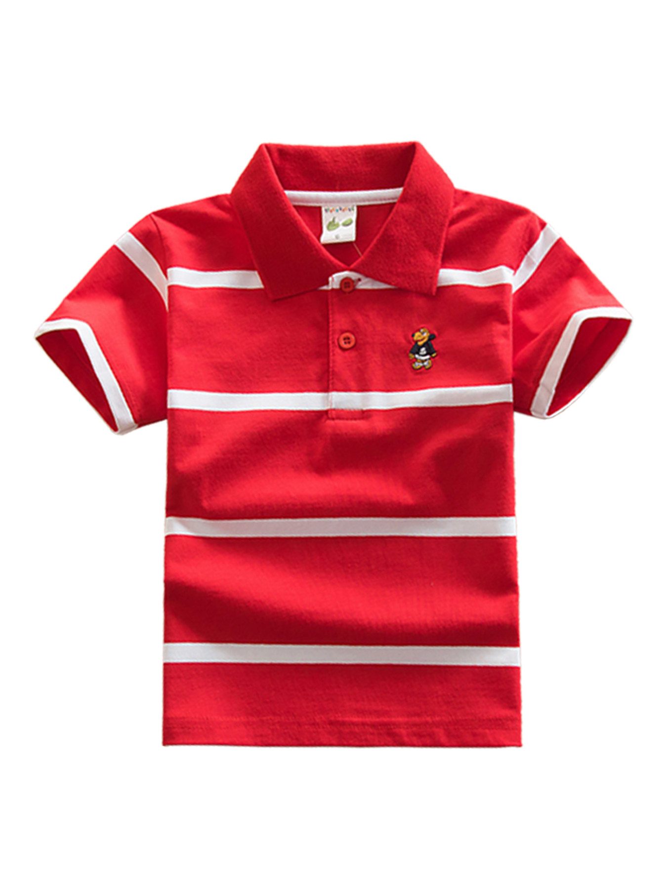 DEBAIJIA Poloshirt Jungen Poloshirt Kinder Oberteile T Shirts 1-12T Baumwolle Sommer