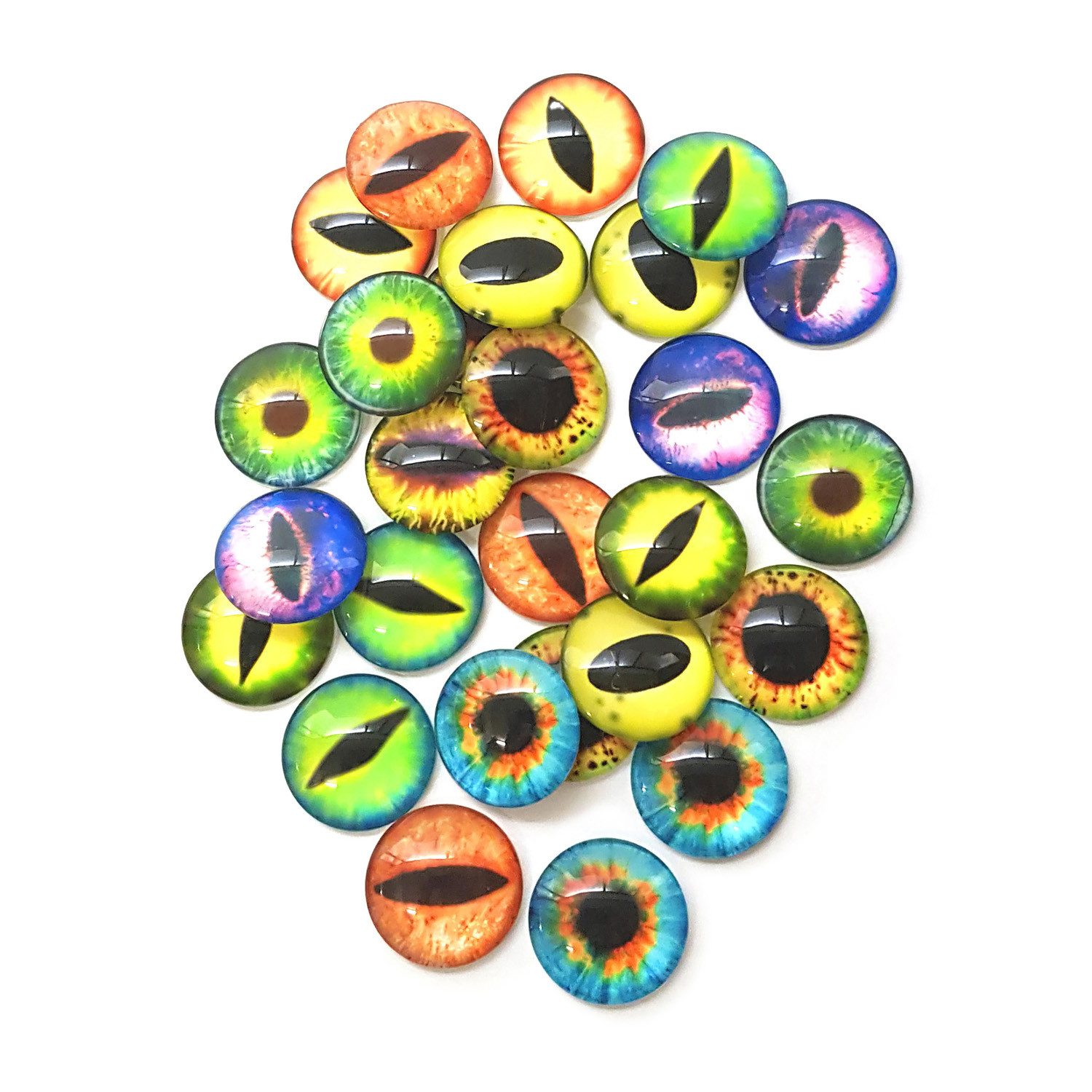 EDUPLAY Experimentierkasten Bunte Drachenaugen, Ø 2,5 x 0,5 cm ca. 10 verschiedene Designs