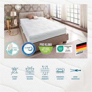 Komfortschaummatratze Premium Cool Plus, Matratze in 90x200 cm und weiteren Größen, Beco, 25 cm hoch, Optimales Schlafklima durch Cool-Plus-Markenfaser