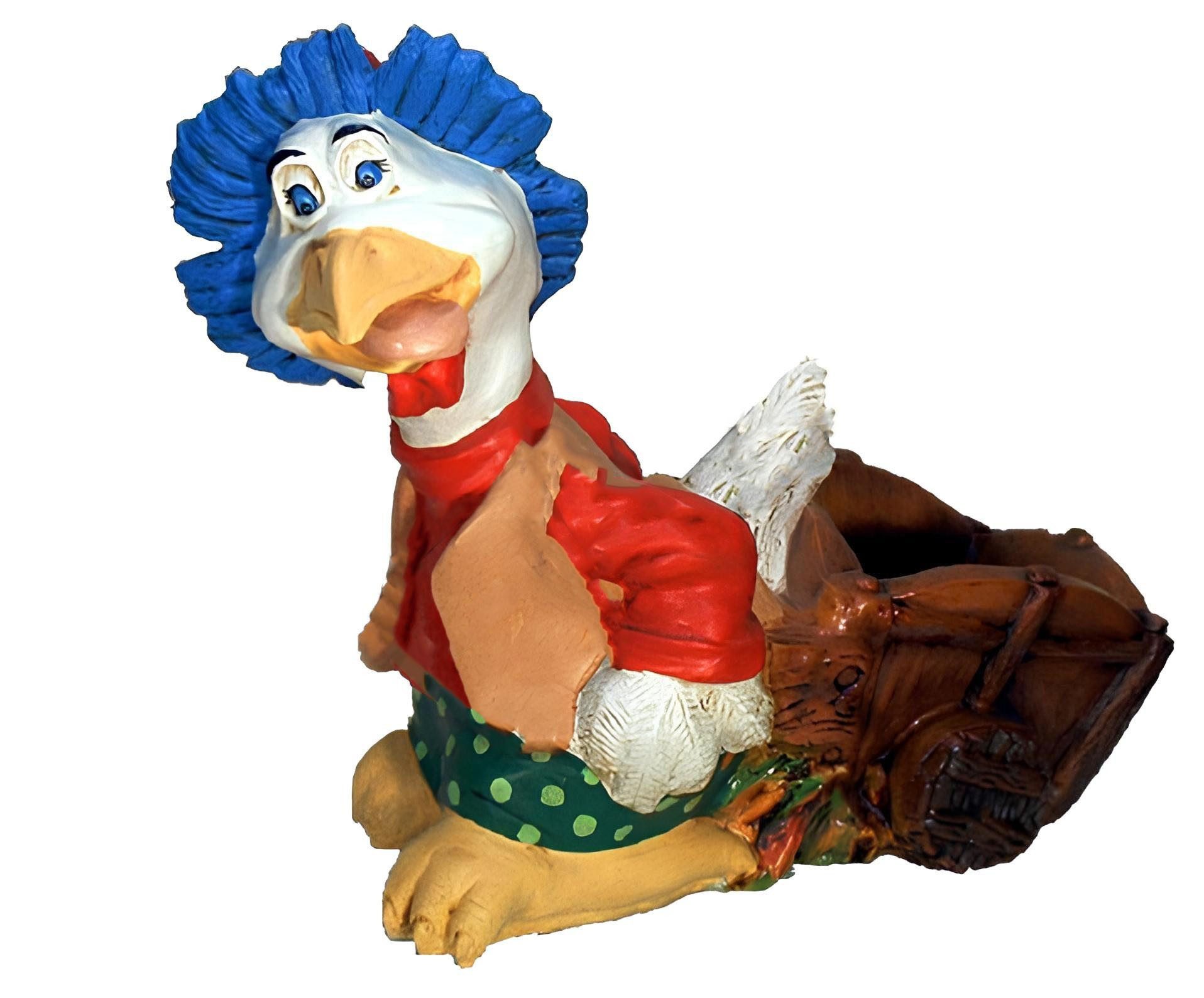 JVmoebel Tierfigur Moderne Design Ente aus hochwertigem Material in eleganter Form (Ente Material: Kunststoff 53 cm Höhe), Made in Europa
