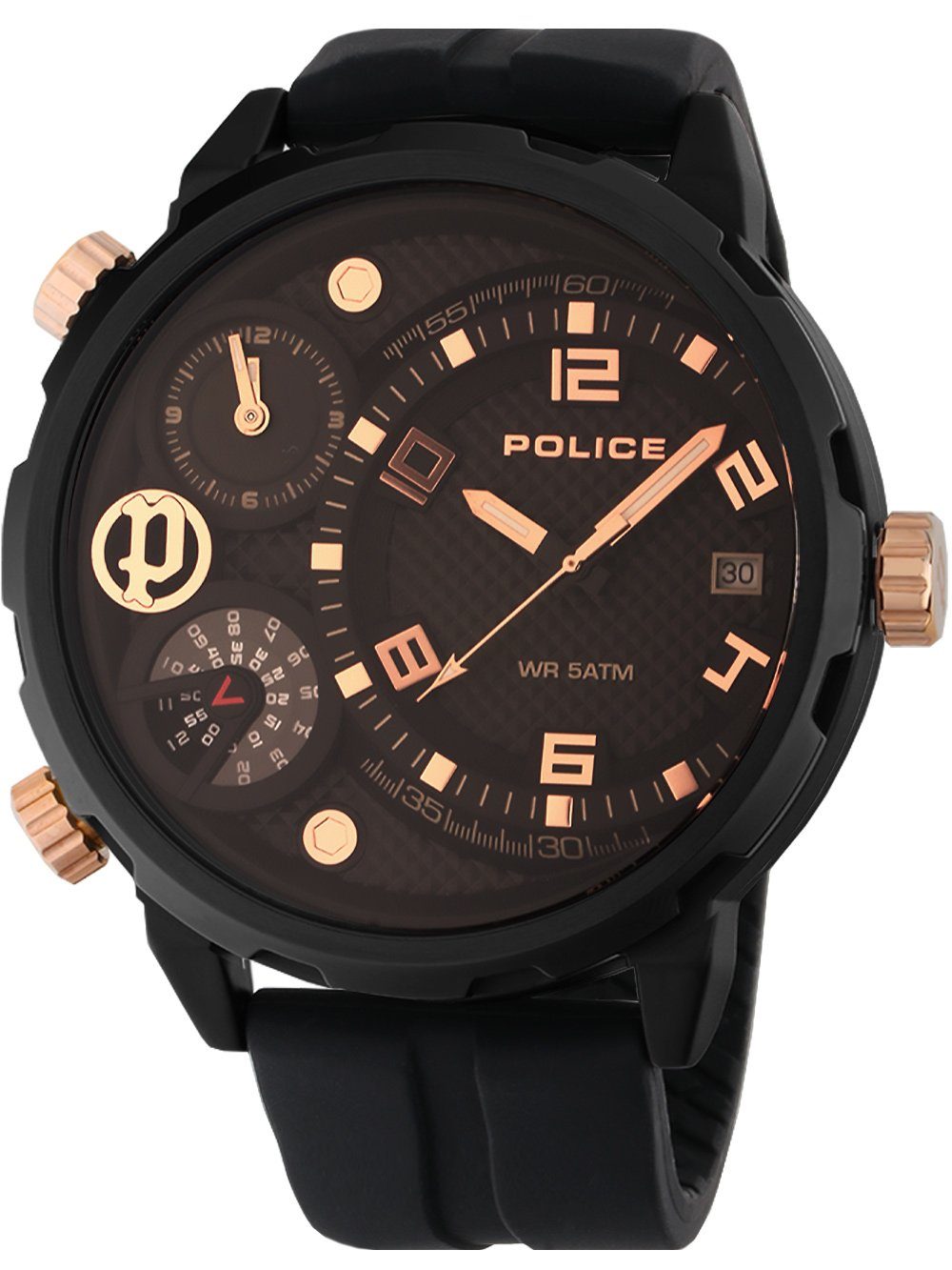 Police Quarzuhr Police PEWJN2195301 Ray Herrenuhr 51mm 5ATM Police PEWJN2195301 Ray Herrenuhr 51mm 5ATM