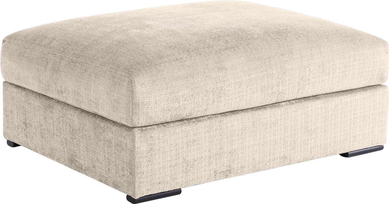 Home affaire Polsterhocker Casa XL, B: 101 cm, Mega-Hocker, in Cord oder Chenille-Struktur, Federkern