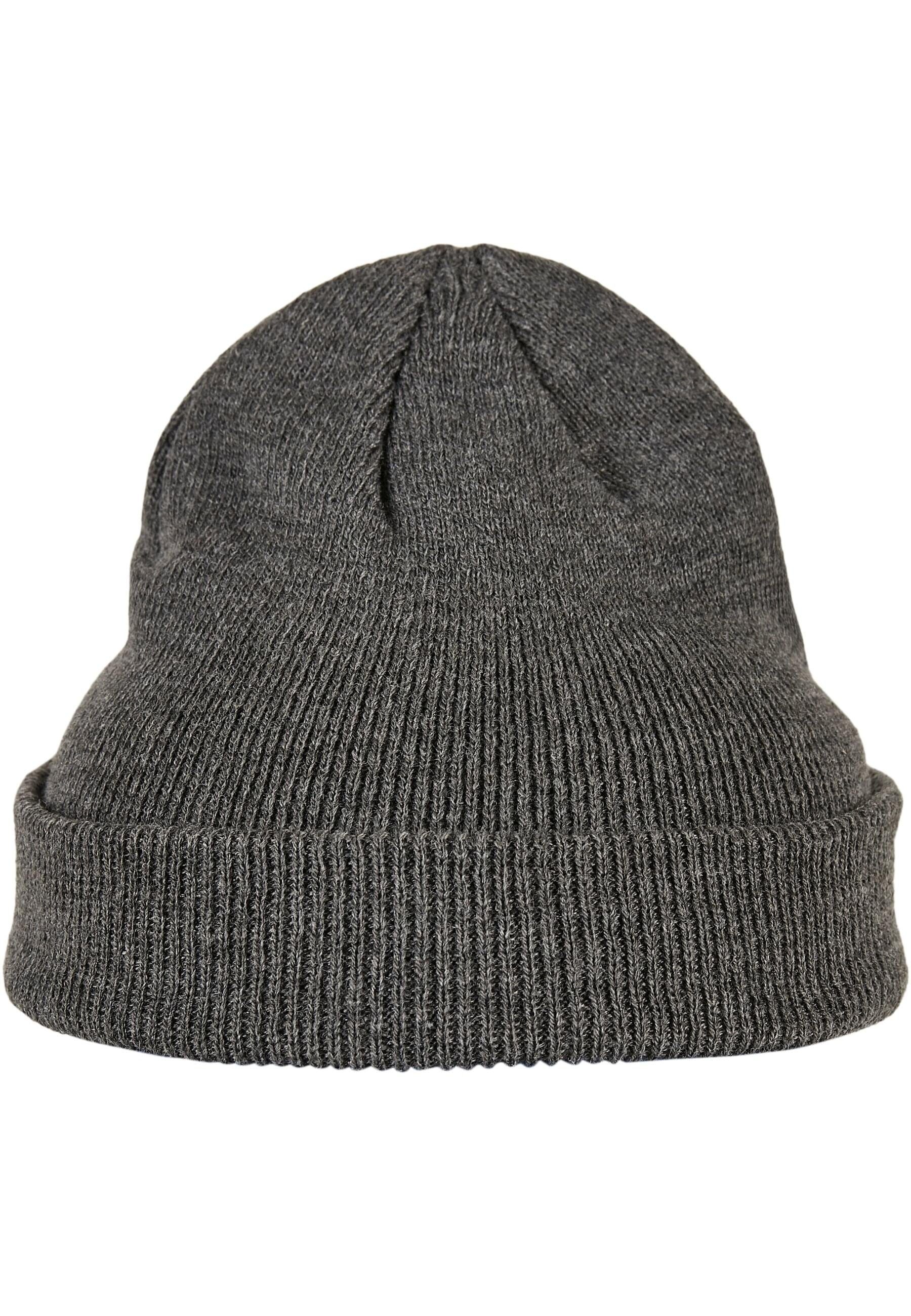 URBAN CLASSICS Beanie Damen Beanie burgundy charcoal 2-Pack Logopatch Kids (1-St)